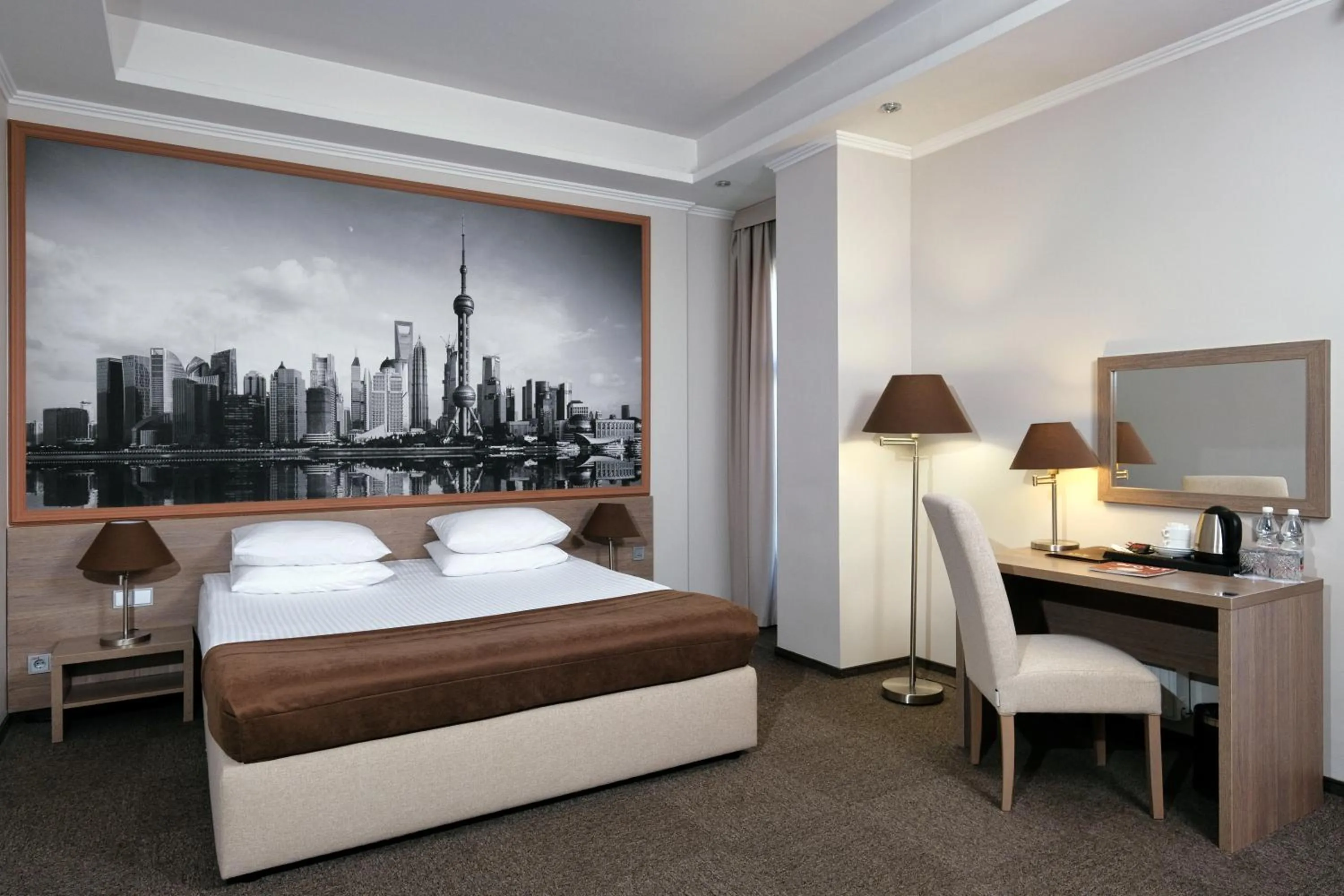 Bed in Rius Hotel Lviv