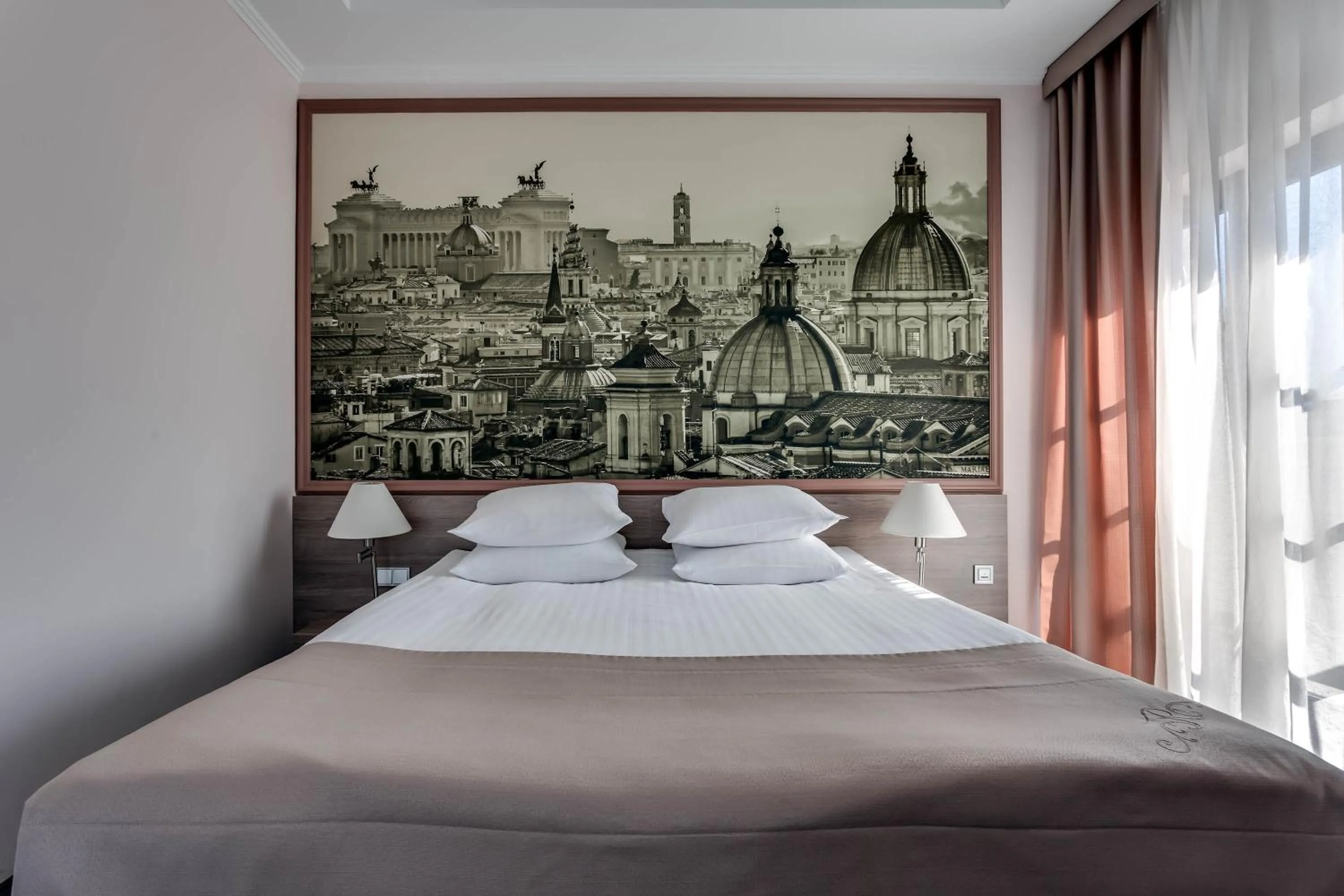 Bed in Rius Hotel Lviv