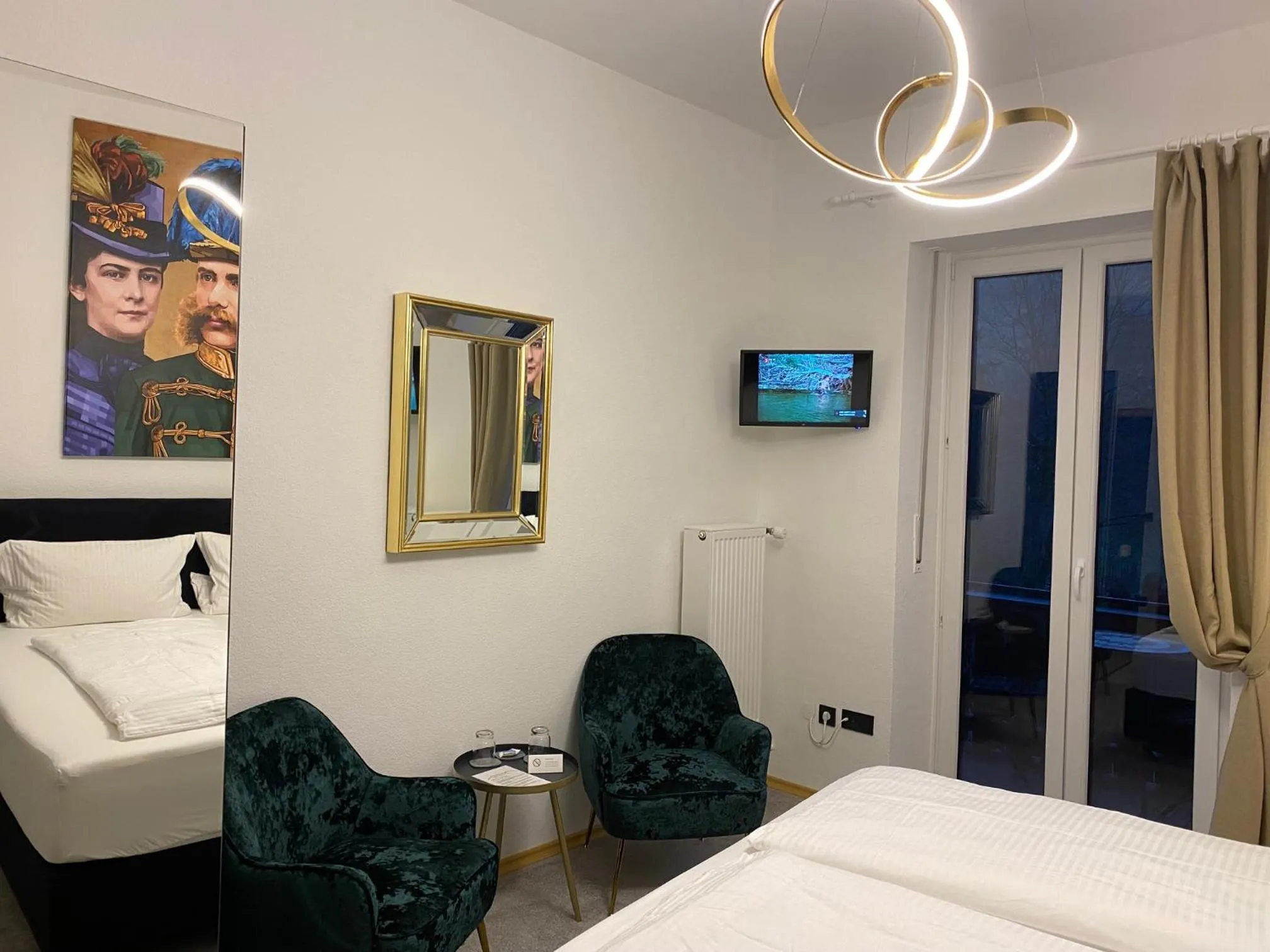 Bed in Pension und Ferienwohnung Frech