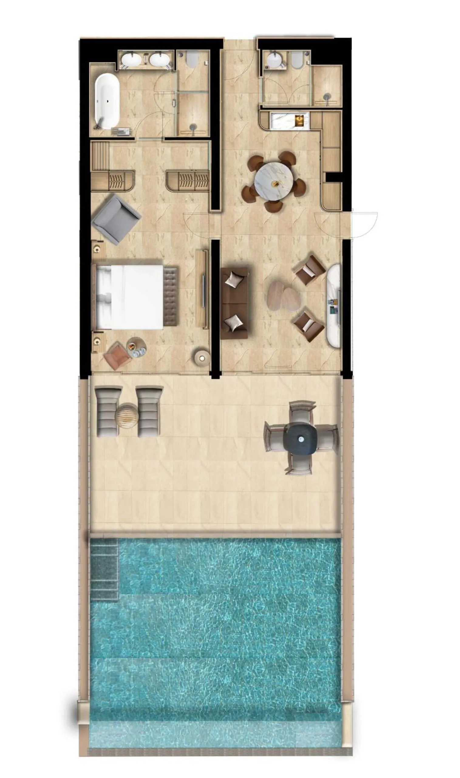 Floor plan in Cap St Georges Hotel & Resort