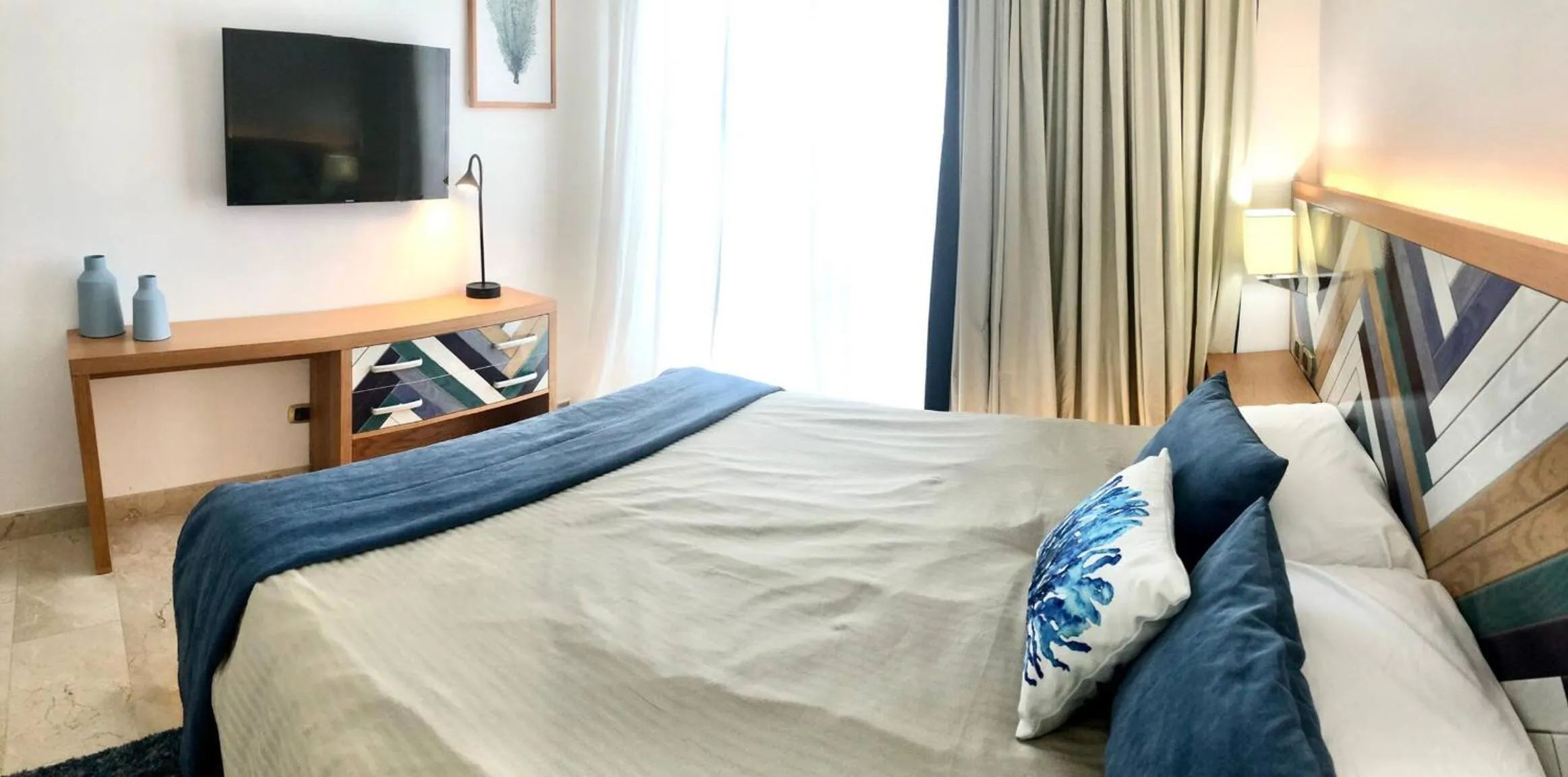 Bed in Apartamento 120 Jardin Privado Cana Rock