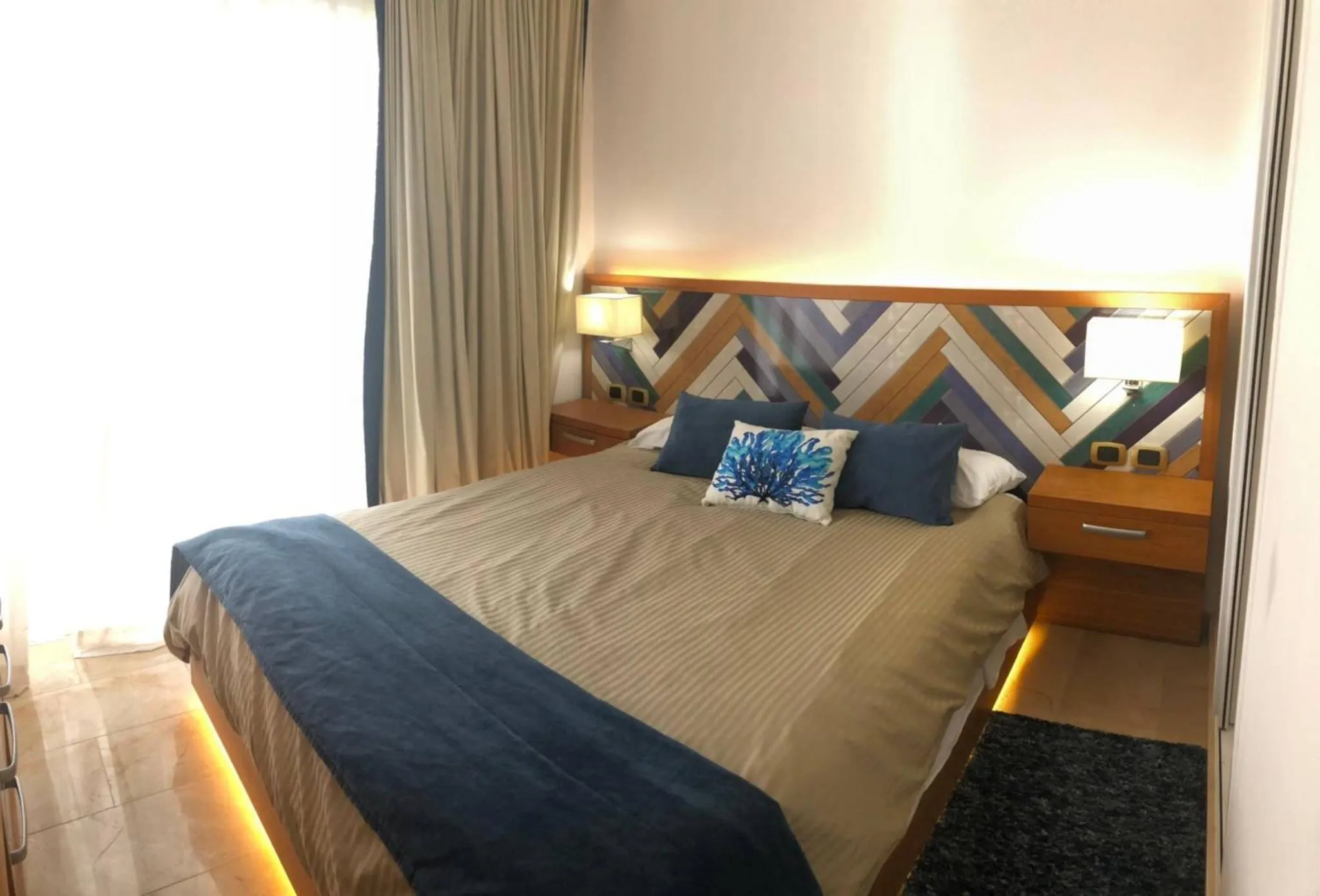 Bed in Apartamento 120 Jardin Privado Cana Rock