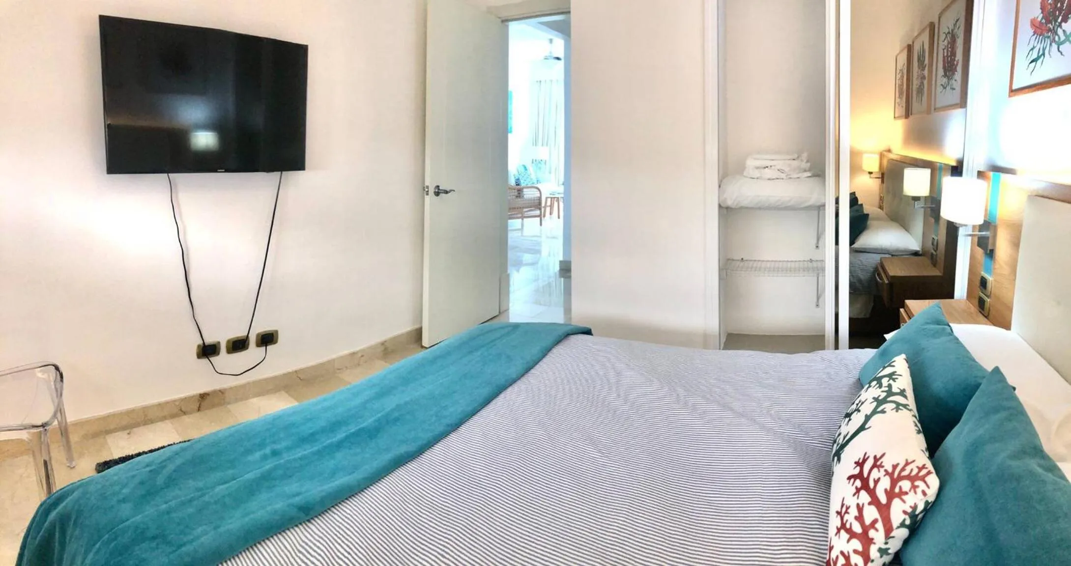Bed in Apartamento 120 Jardin Privado Cana Rock