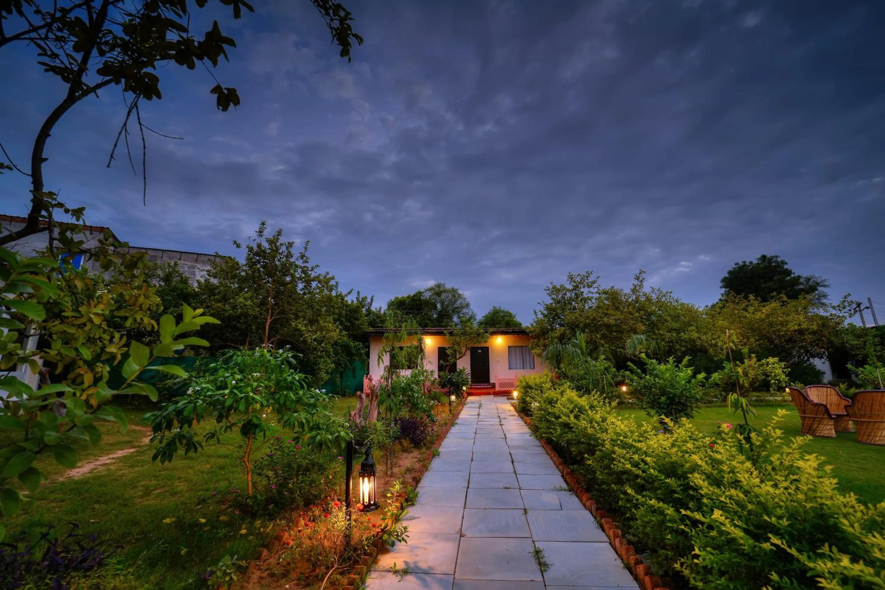 Patio in Ranthambore Nature Camp Resort