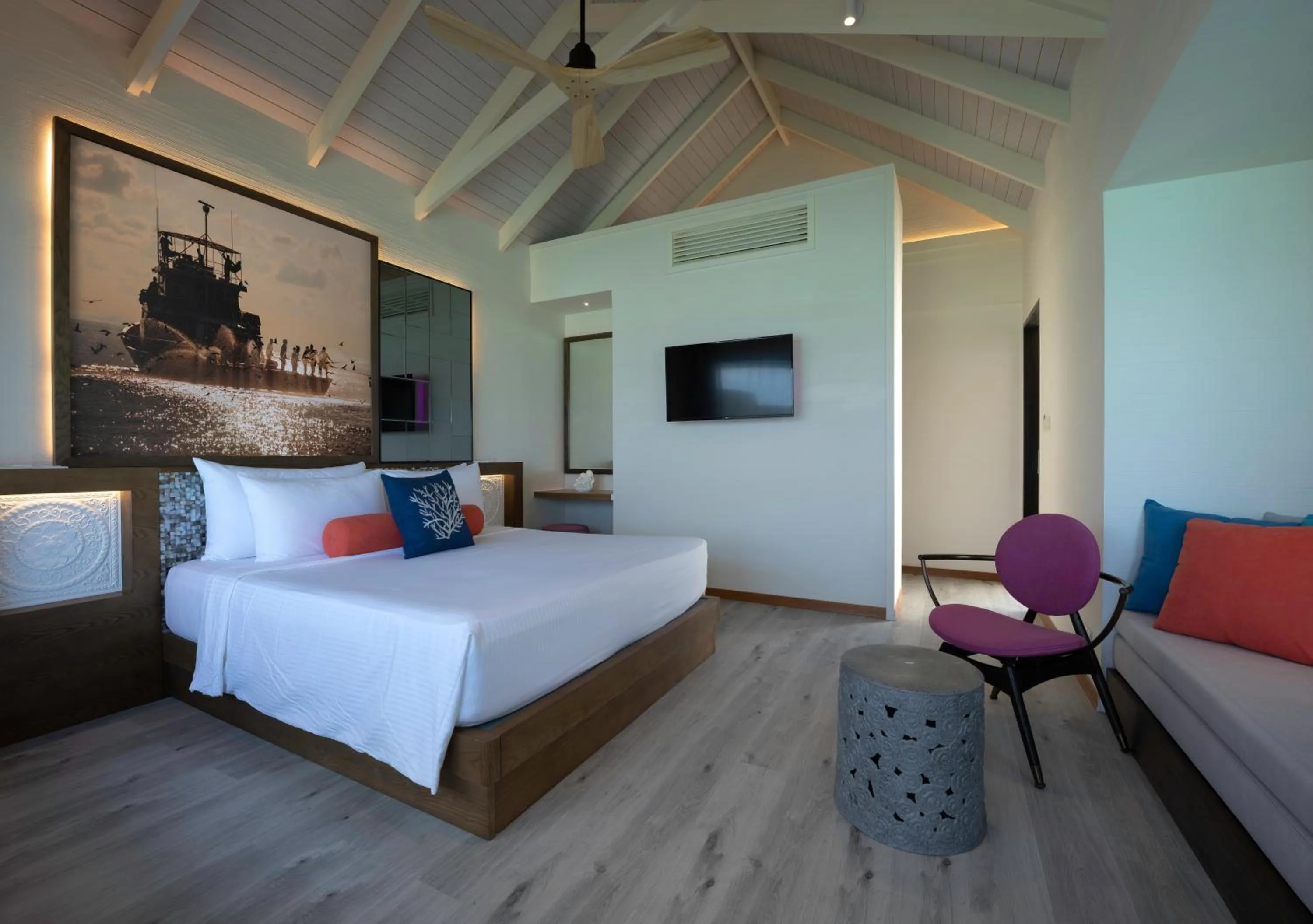 Bed in OBLU XPERIENCE Ailafushi - All Inclusive with Free Transfers