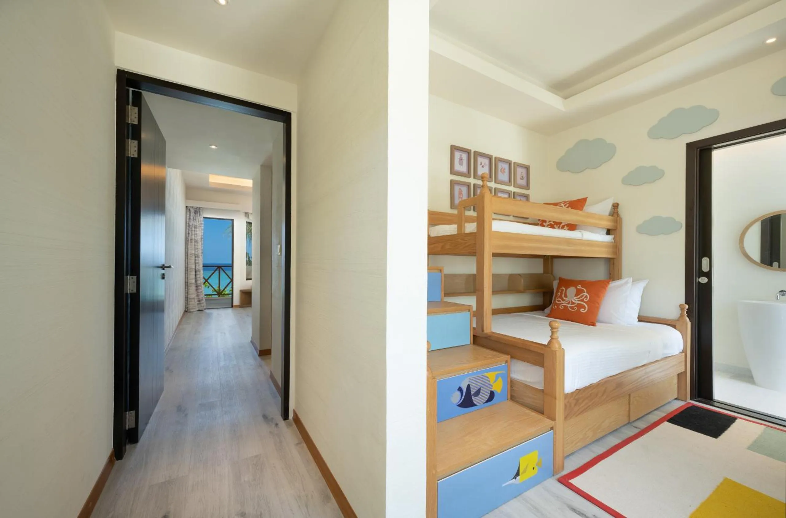bunk bed, Bed in OBLU XPERIENCE Ailafushi - All Inclusive with Free Transfers
