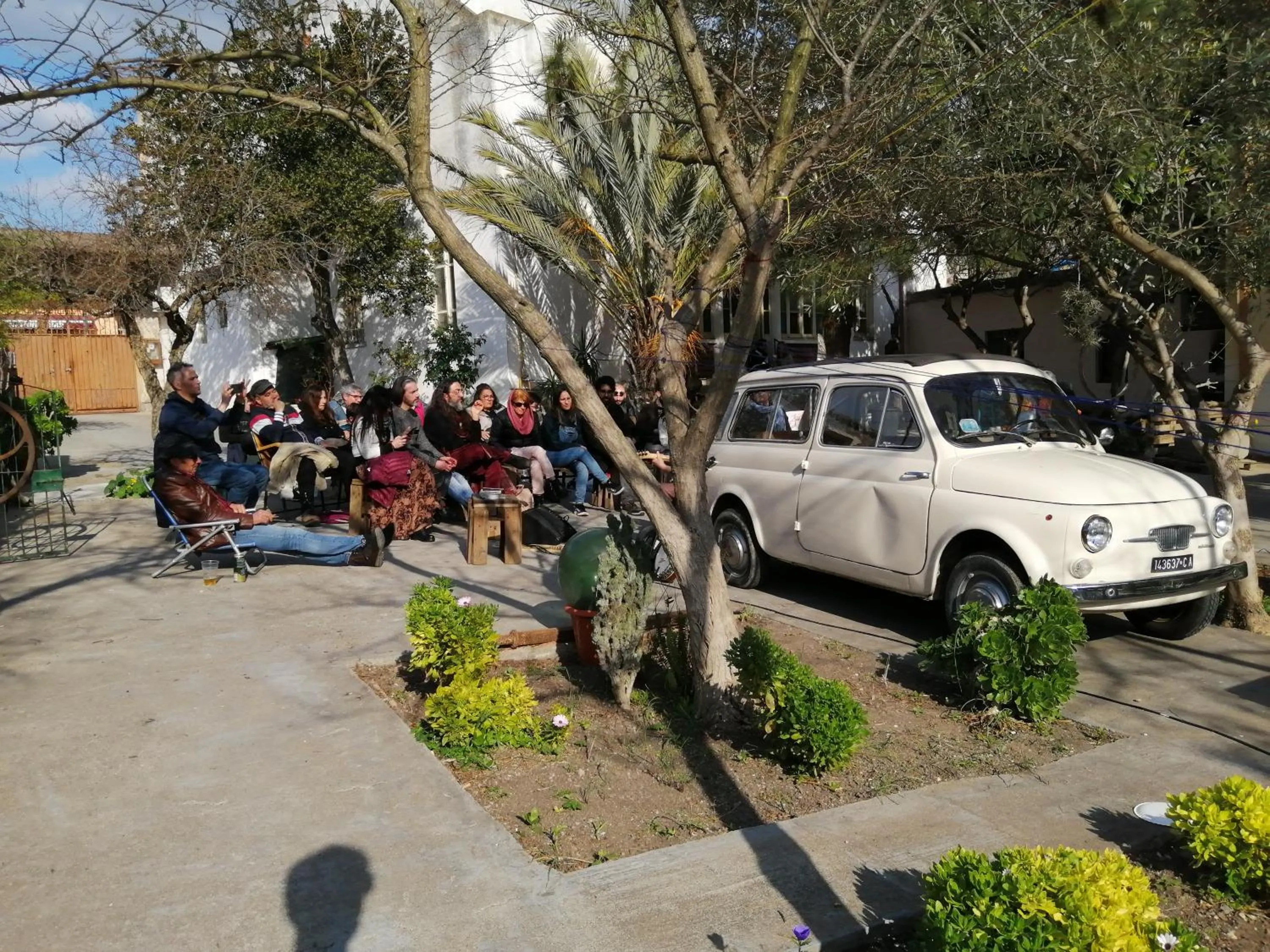 Inner courtyard view in Domu Odilia