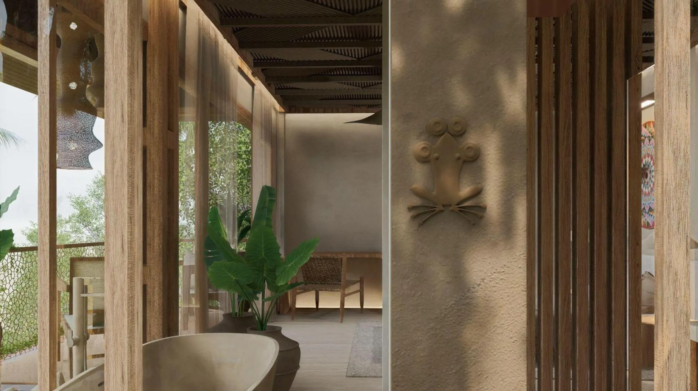 Bathroom in Tiki Villas Rainforest Lodge - Adults Only