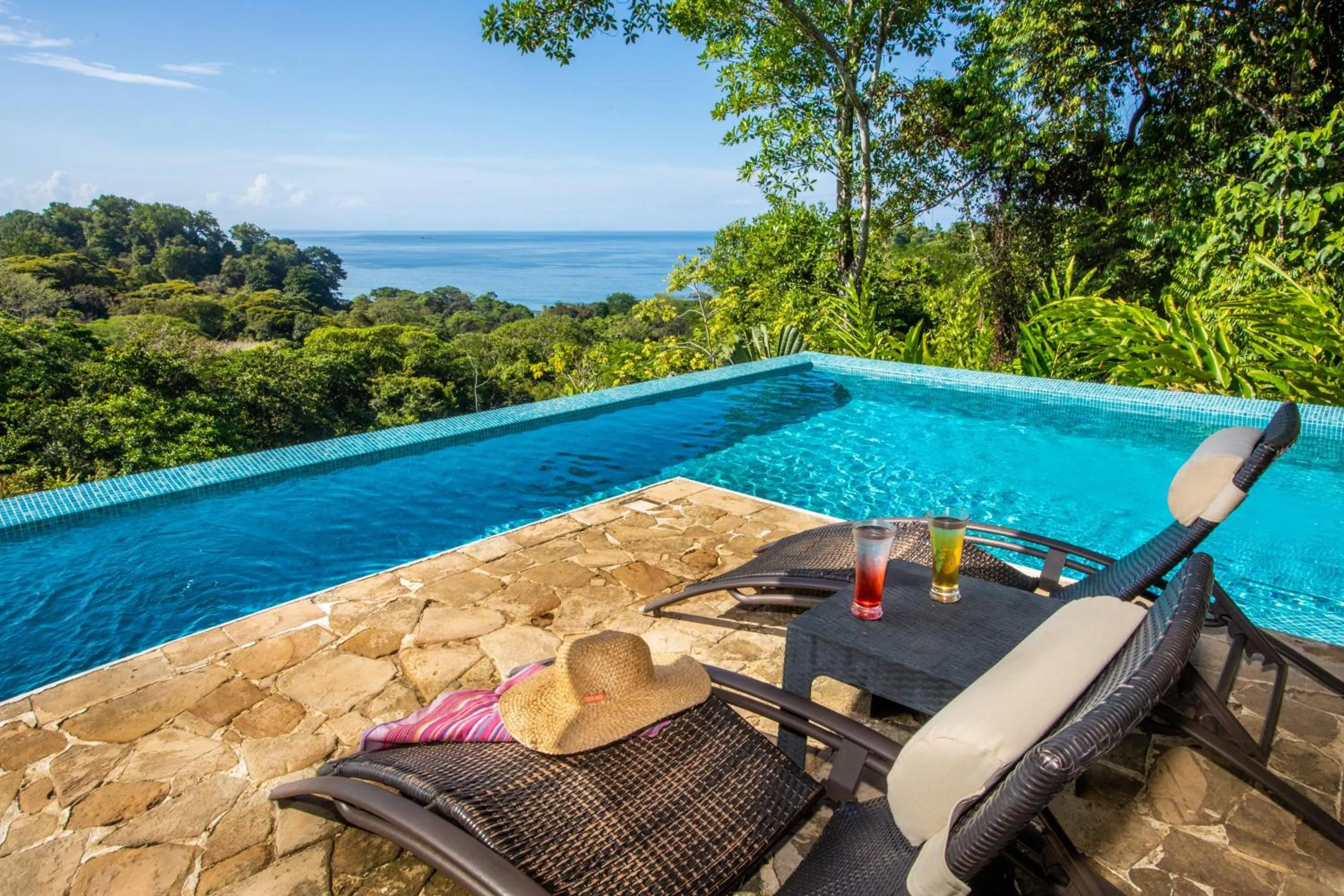 Pool view in Tiki Villas Rainforest Lodge - Adults Only