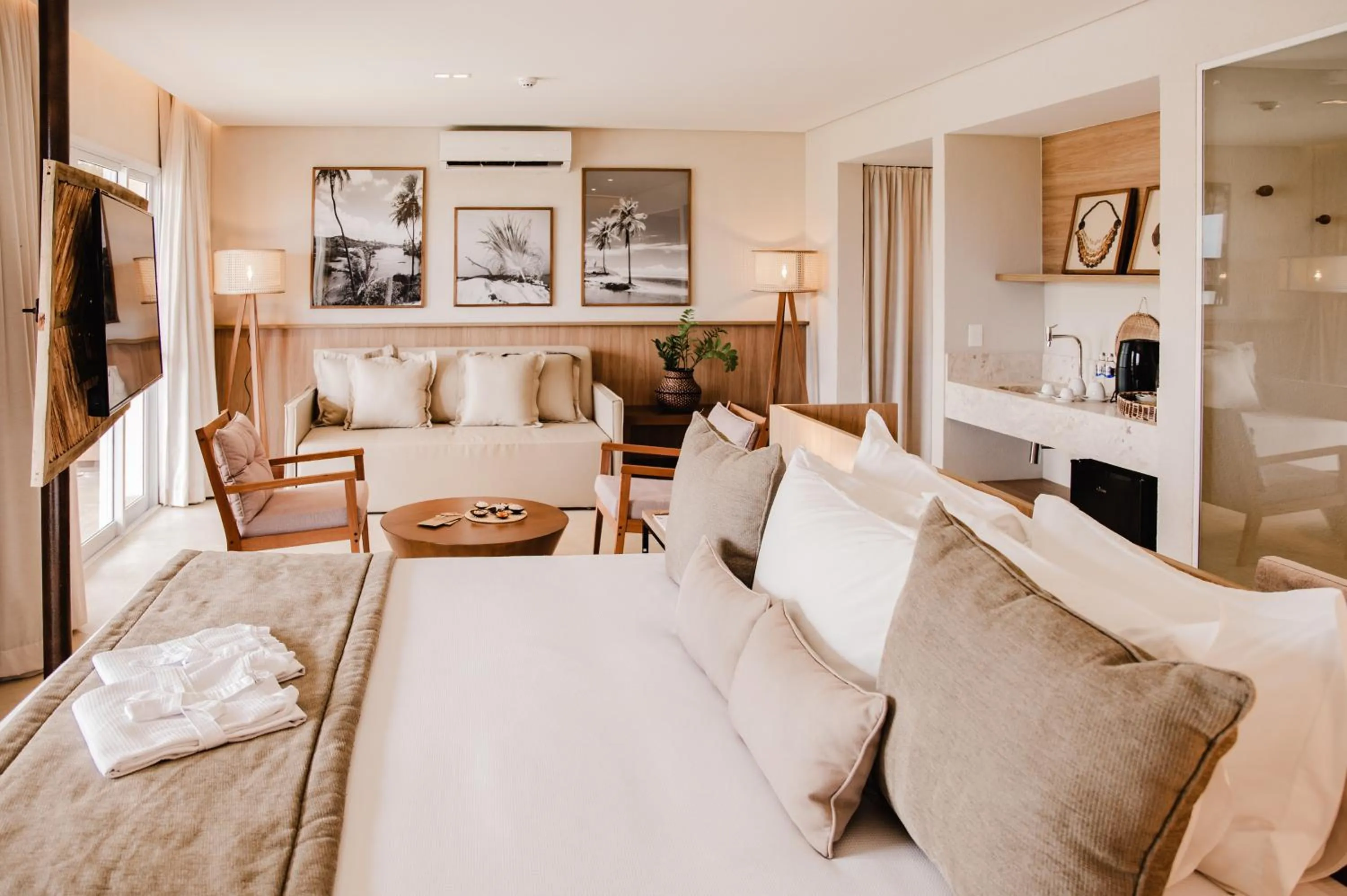 Bed in Hotel Boutique & Spa Ponta de Inhambupe by Slaviero Hotéis