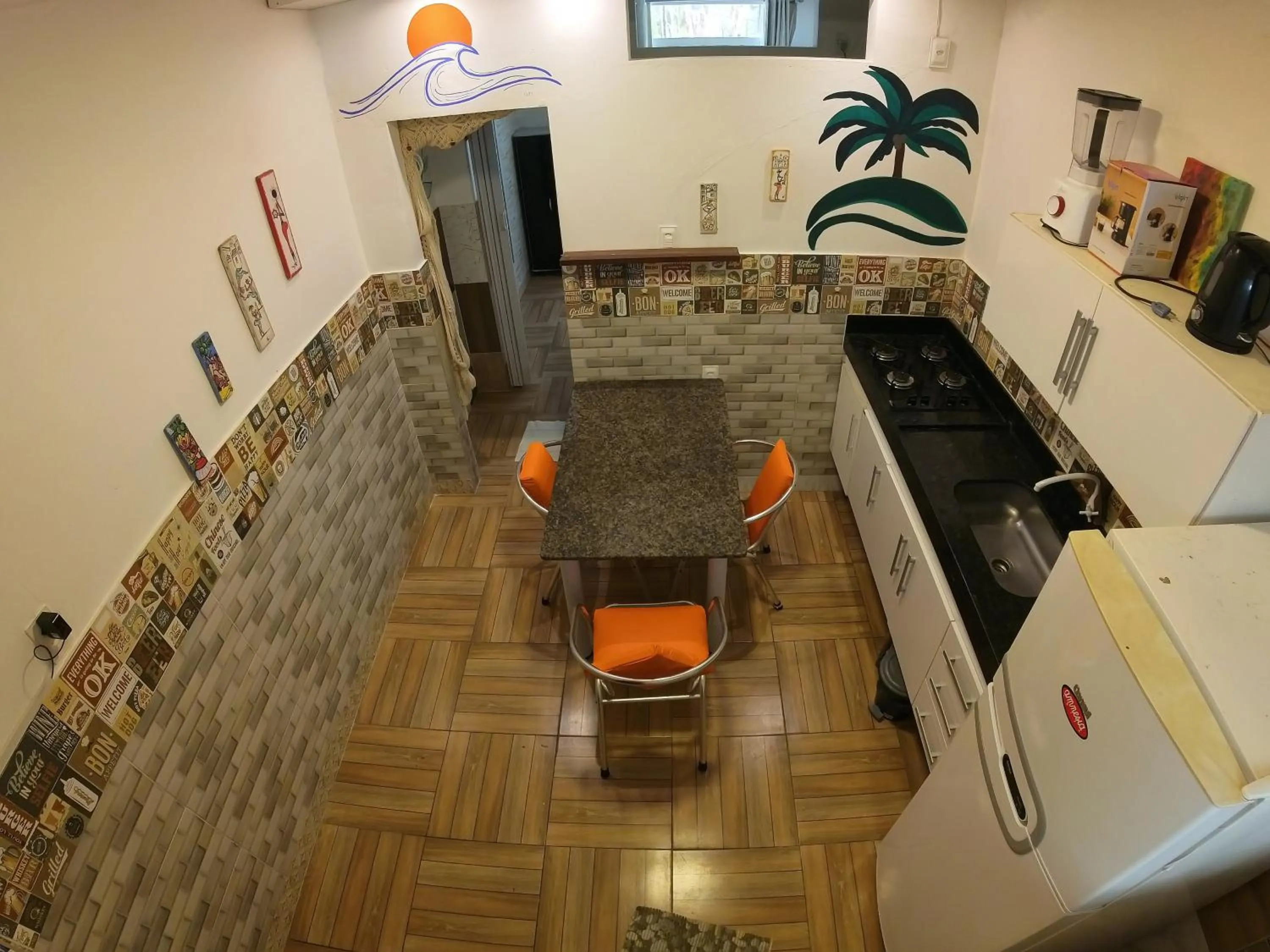 Dining area in Kitnet Perto da Primeira Praia