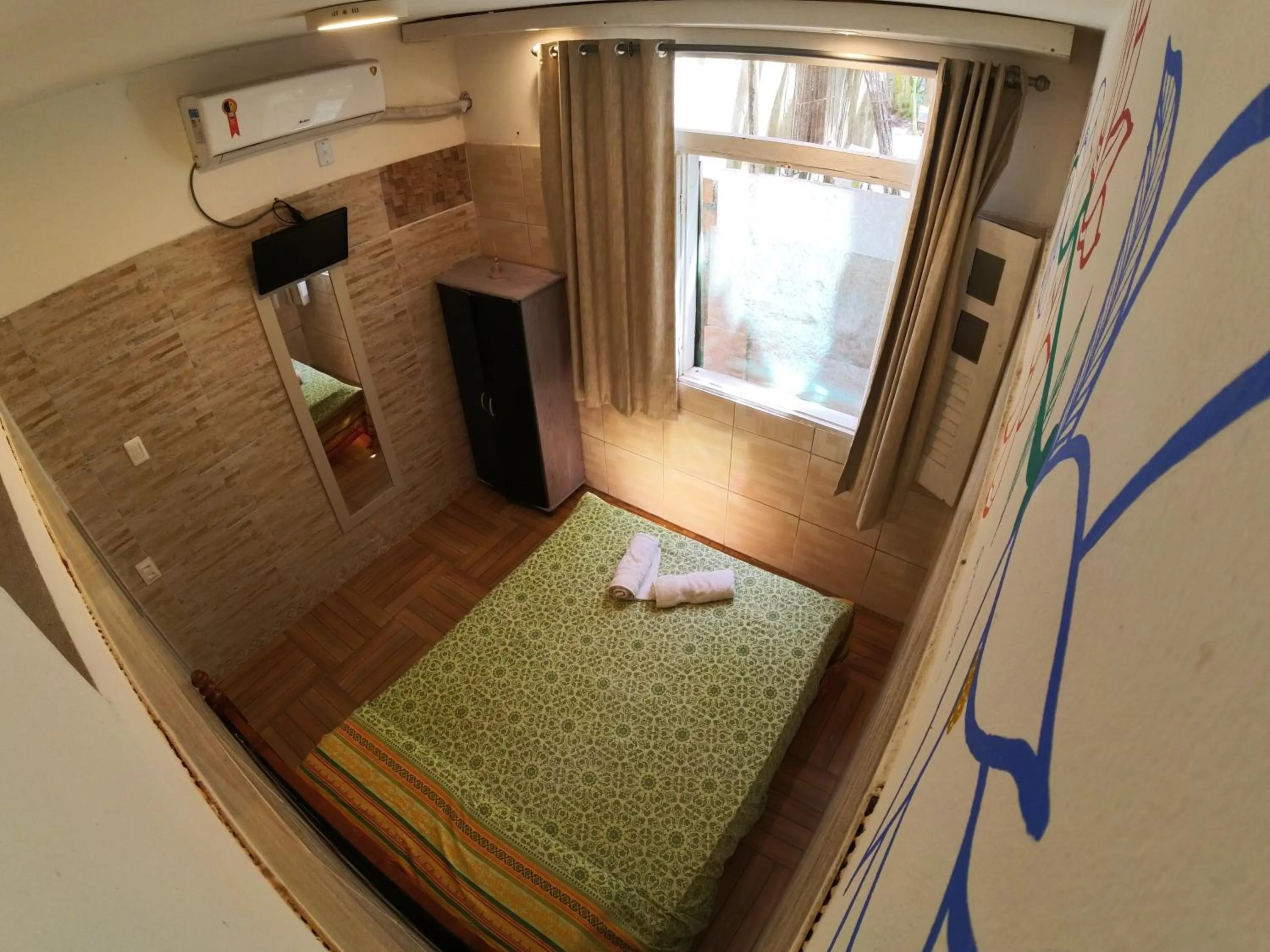 Bedroom, Bed in Kitnet Perto da Primeira Praia