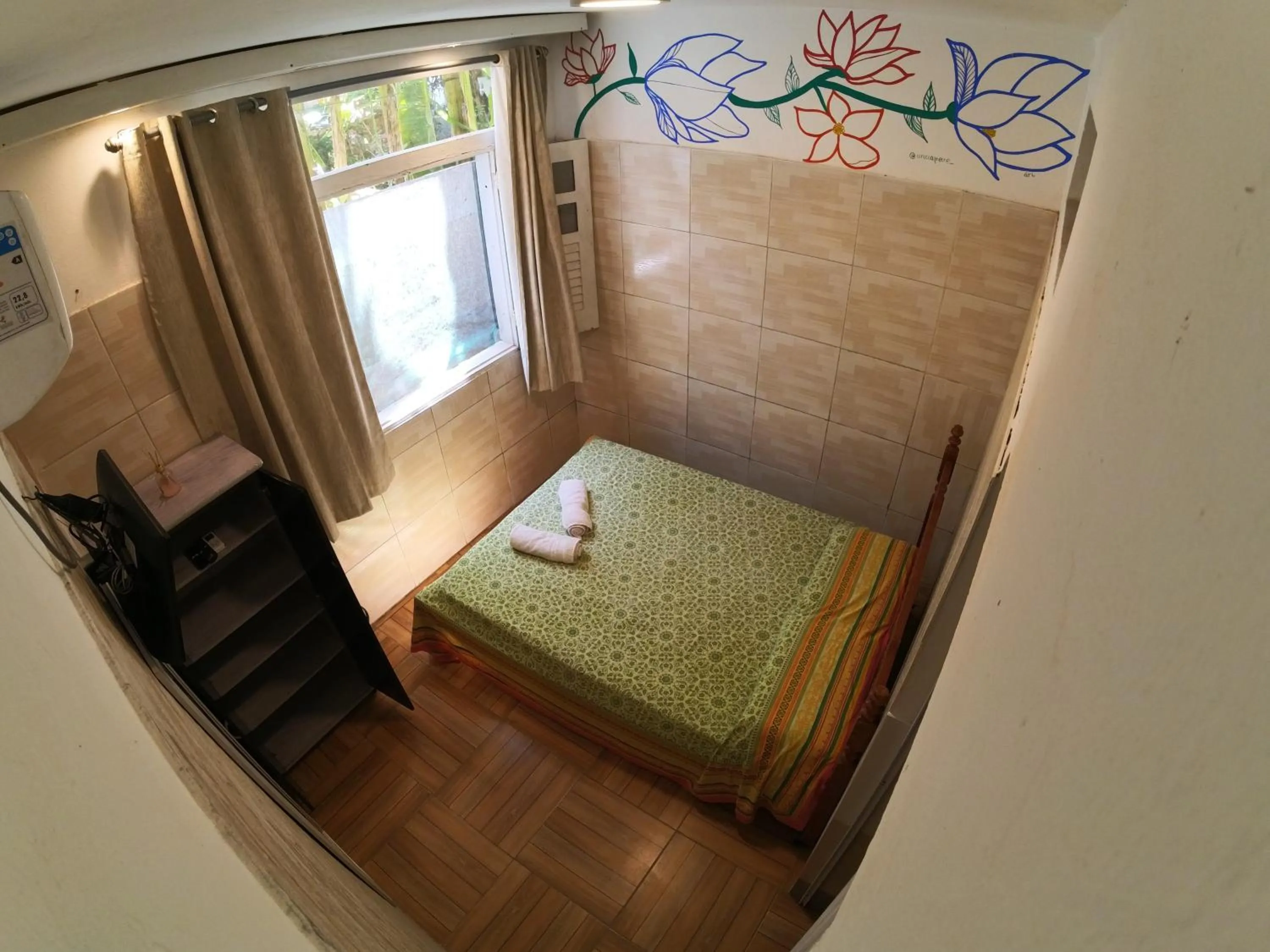 Bedroom, Bed in Kitnet Perto da Primeira Praia