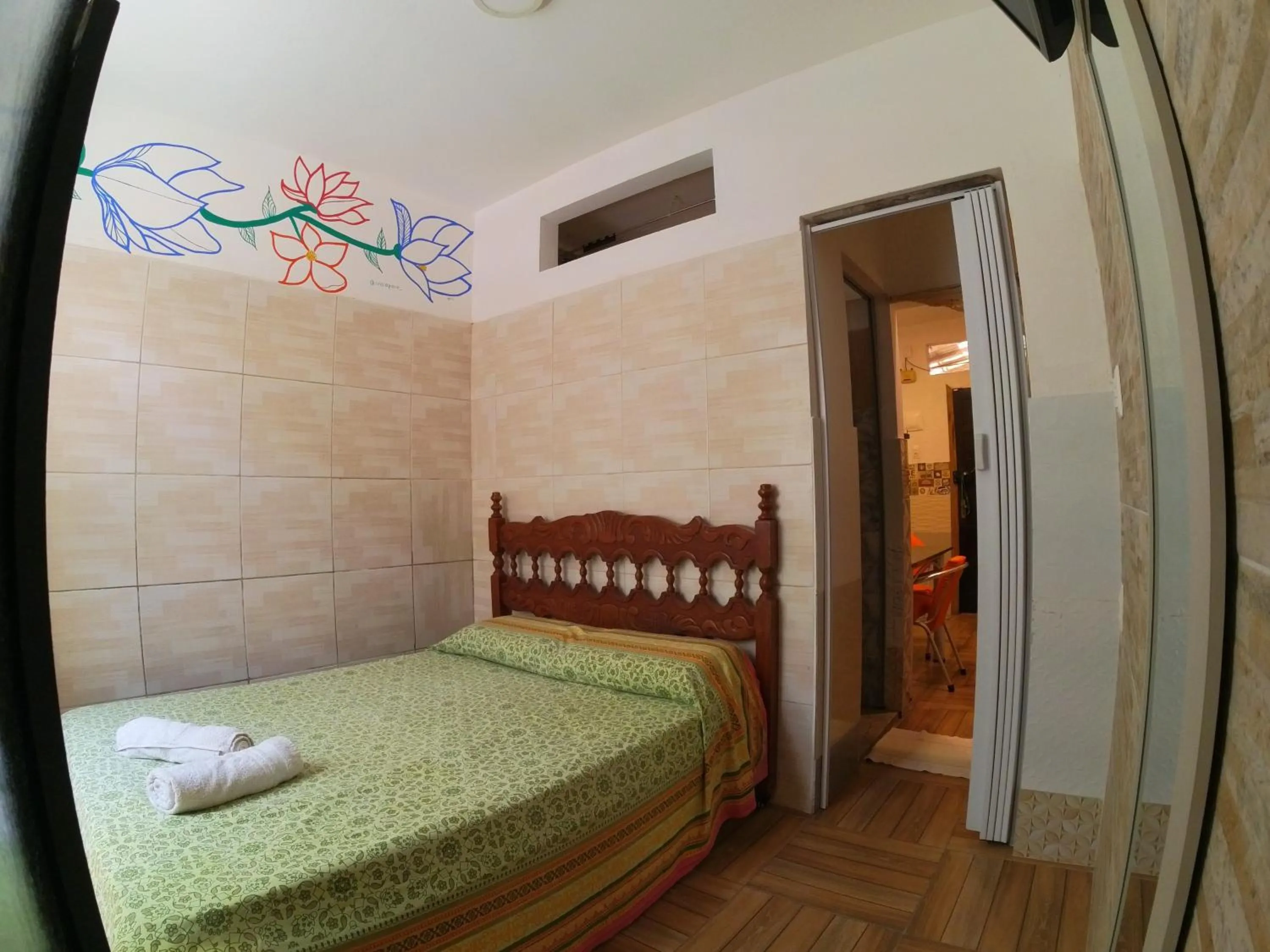 Bedroom, Bed in Kitnet Perto da Primeira Praia