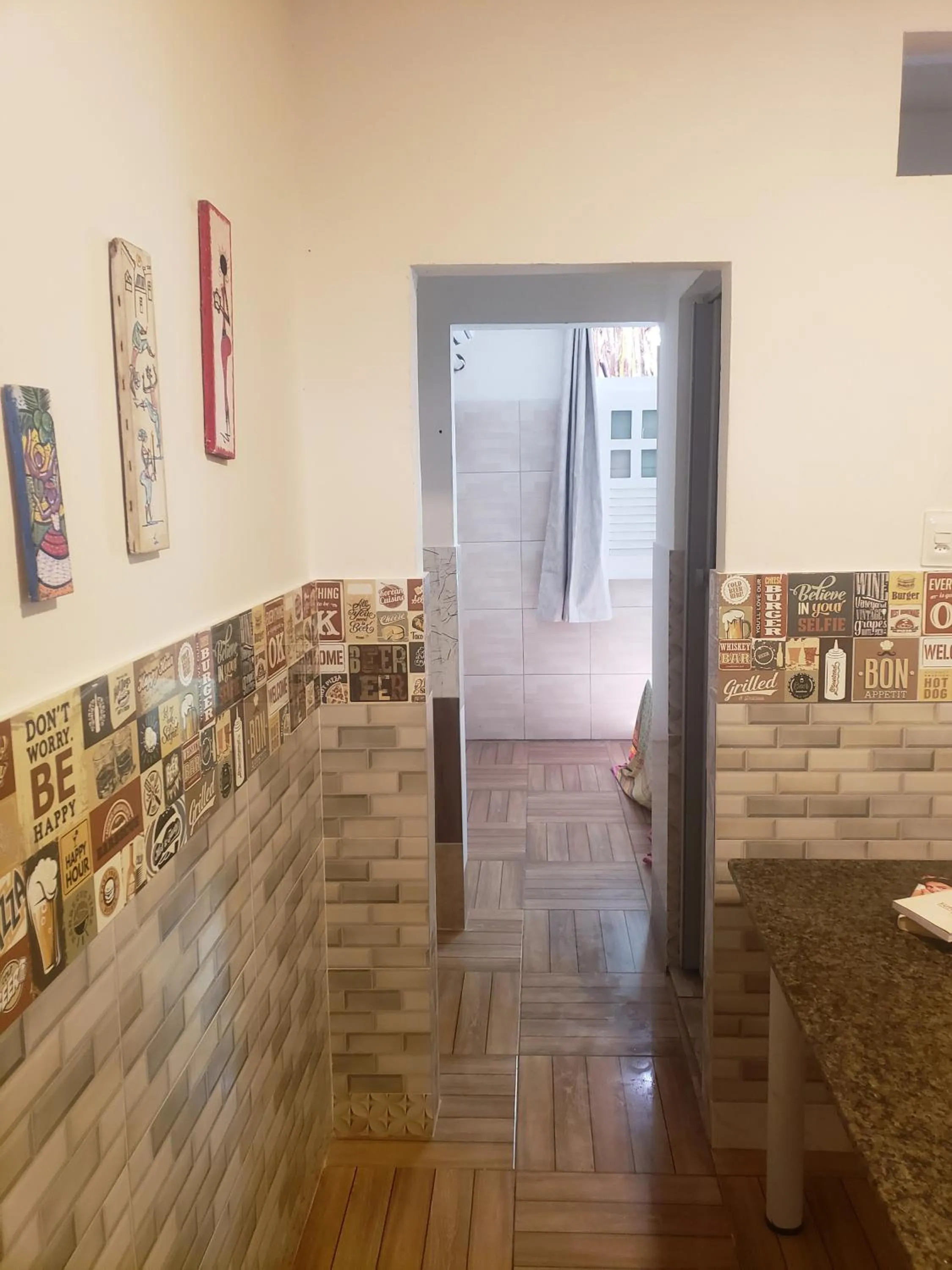 Photo of the whole room in Kitnet Perto da Primeira Praia