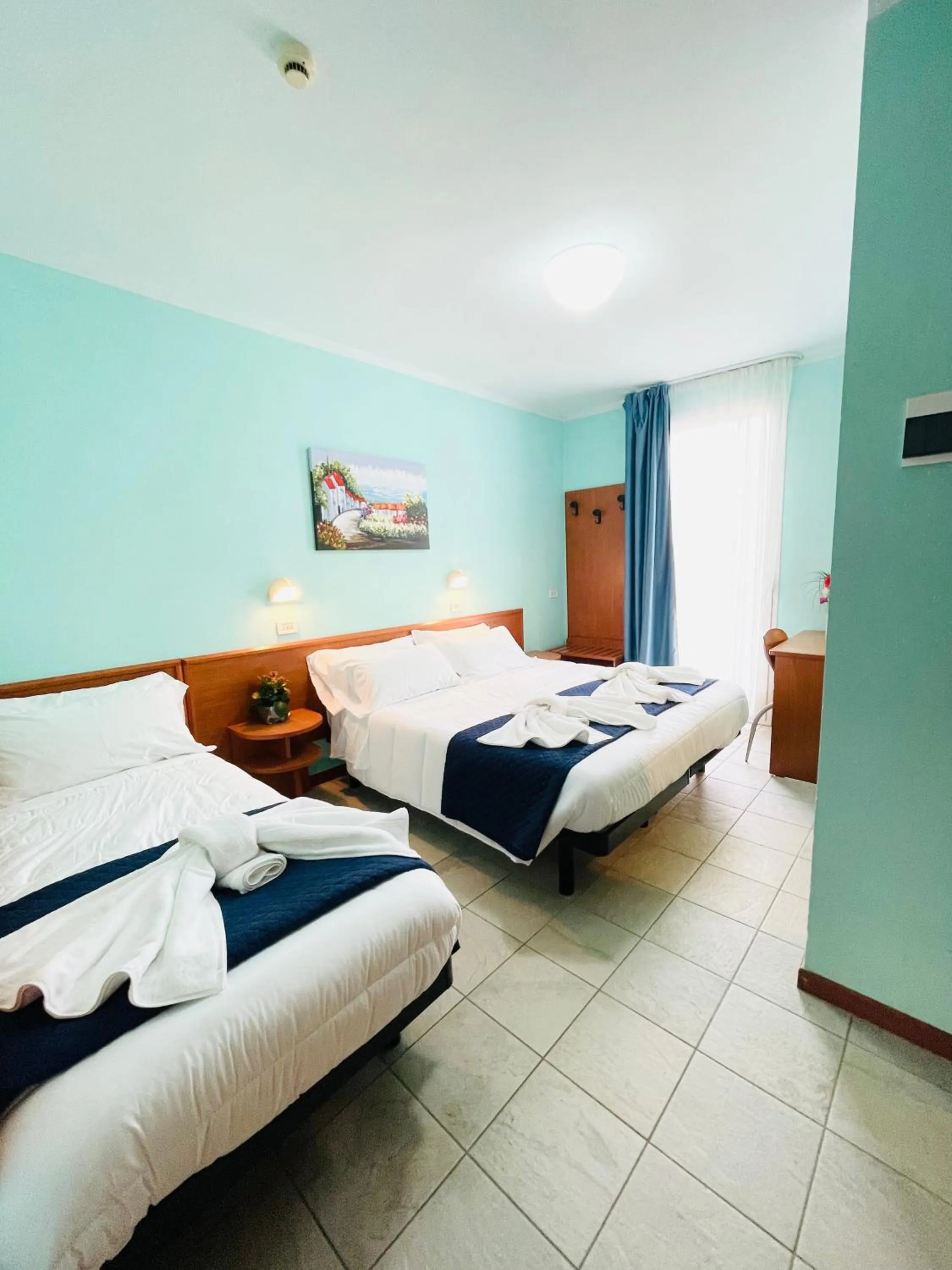 Bed in Hotel Blue Moon