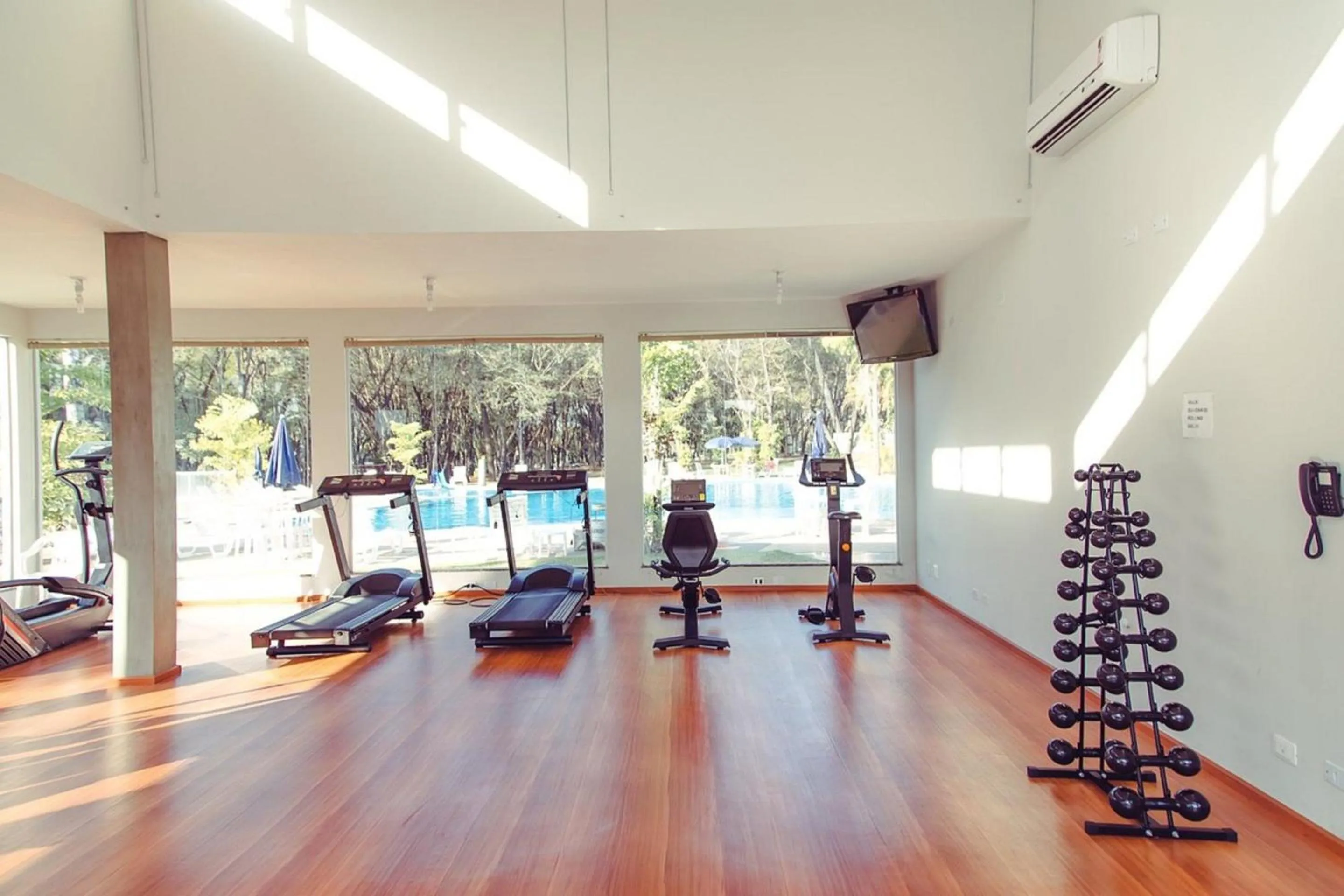 Fitness centre/facilities in Hotel Água Das Araras