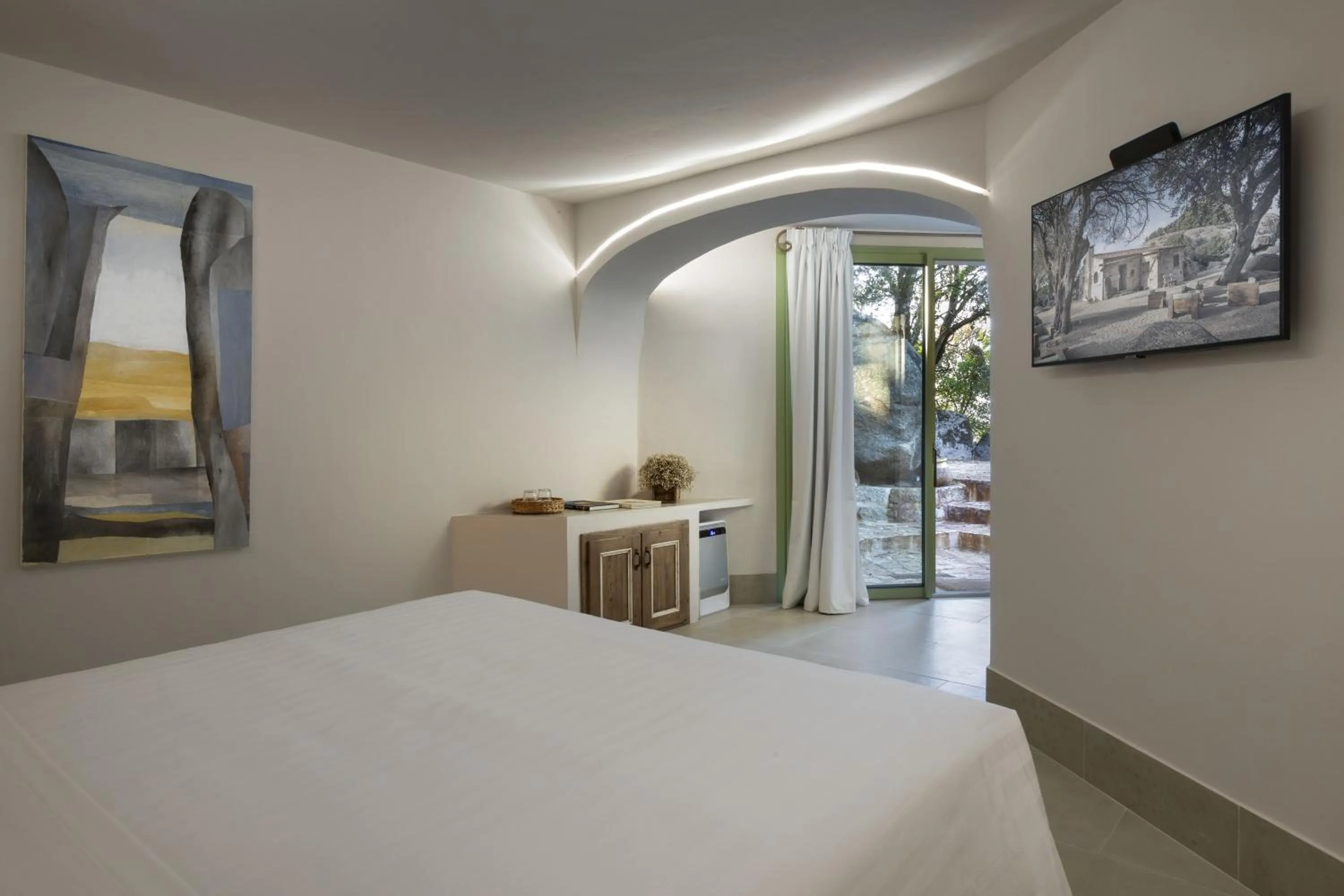 Bed in Gallicantu Stazzo Retreat