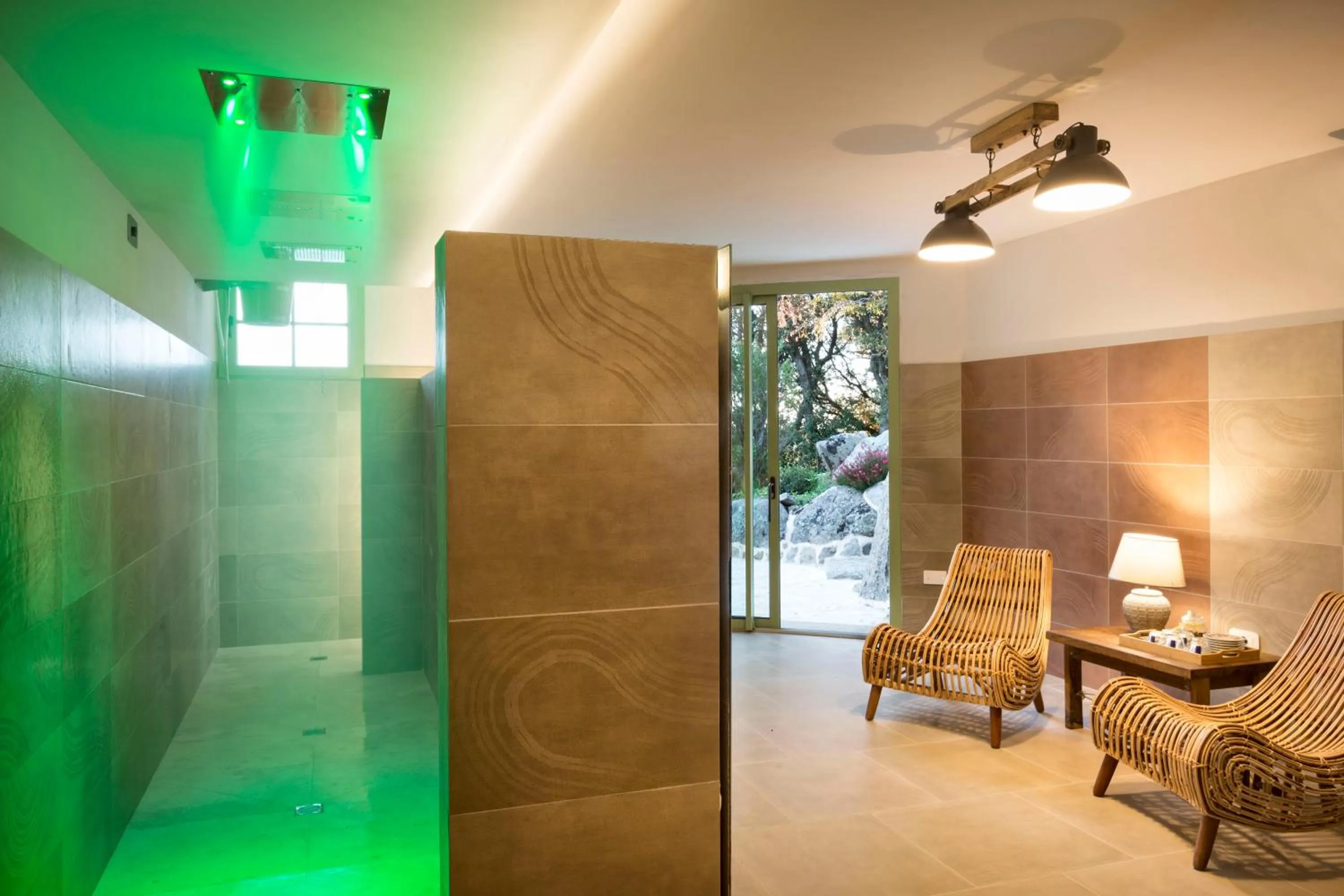 Sauna in Gallicantu Stazzo Retreat