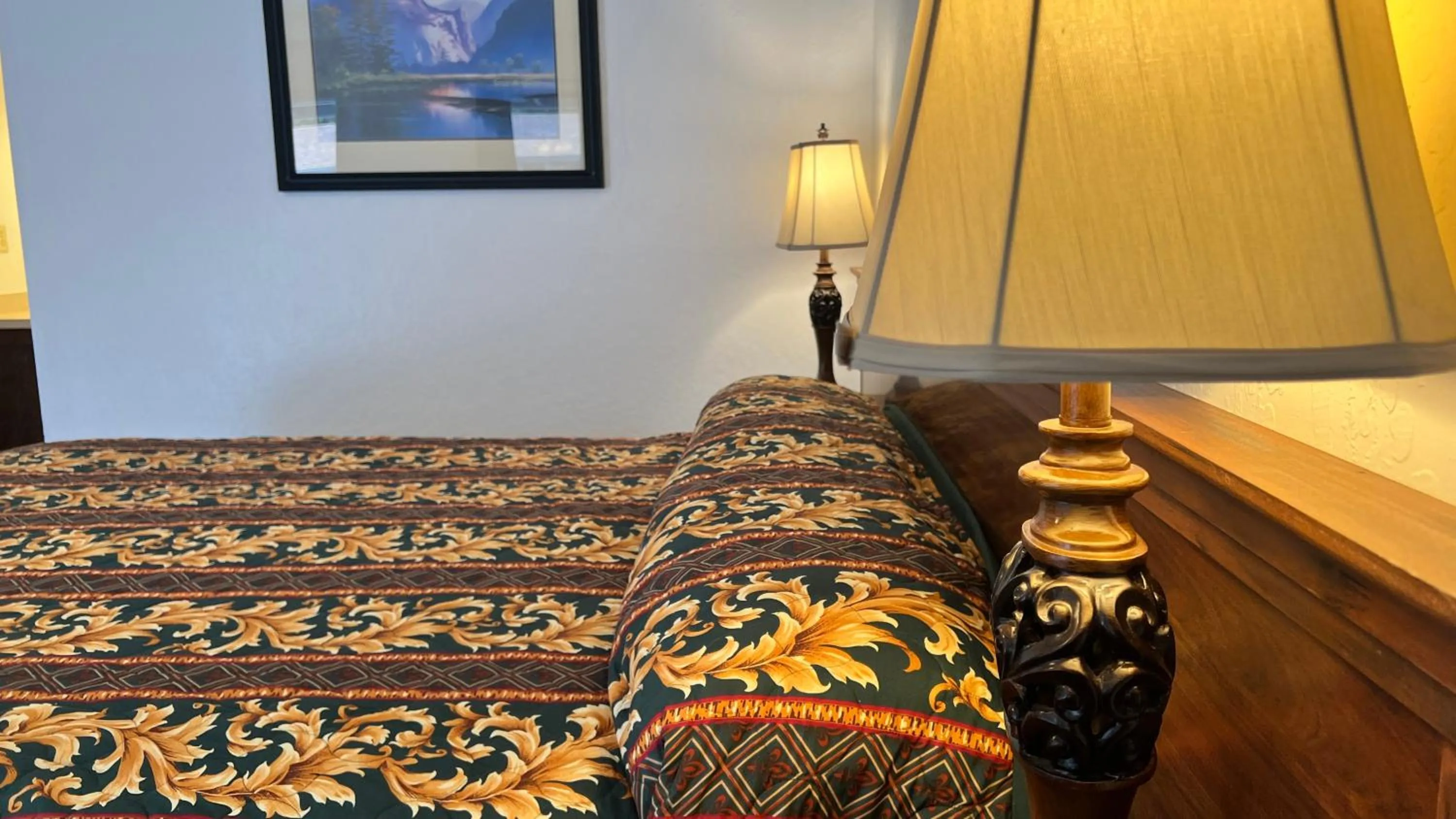 Bed in Pine Cone Motel