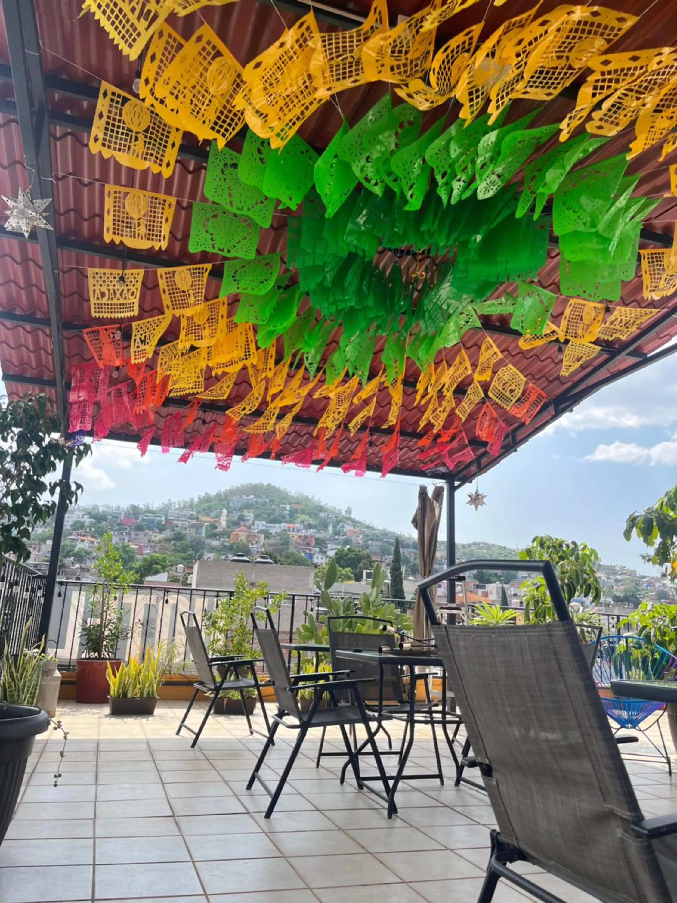 Balcony/Terrace in Hotel La Cascada Oaxaca