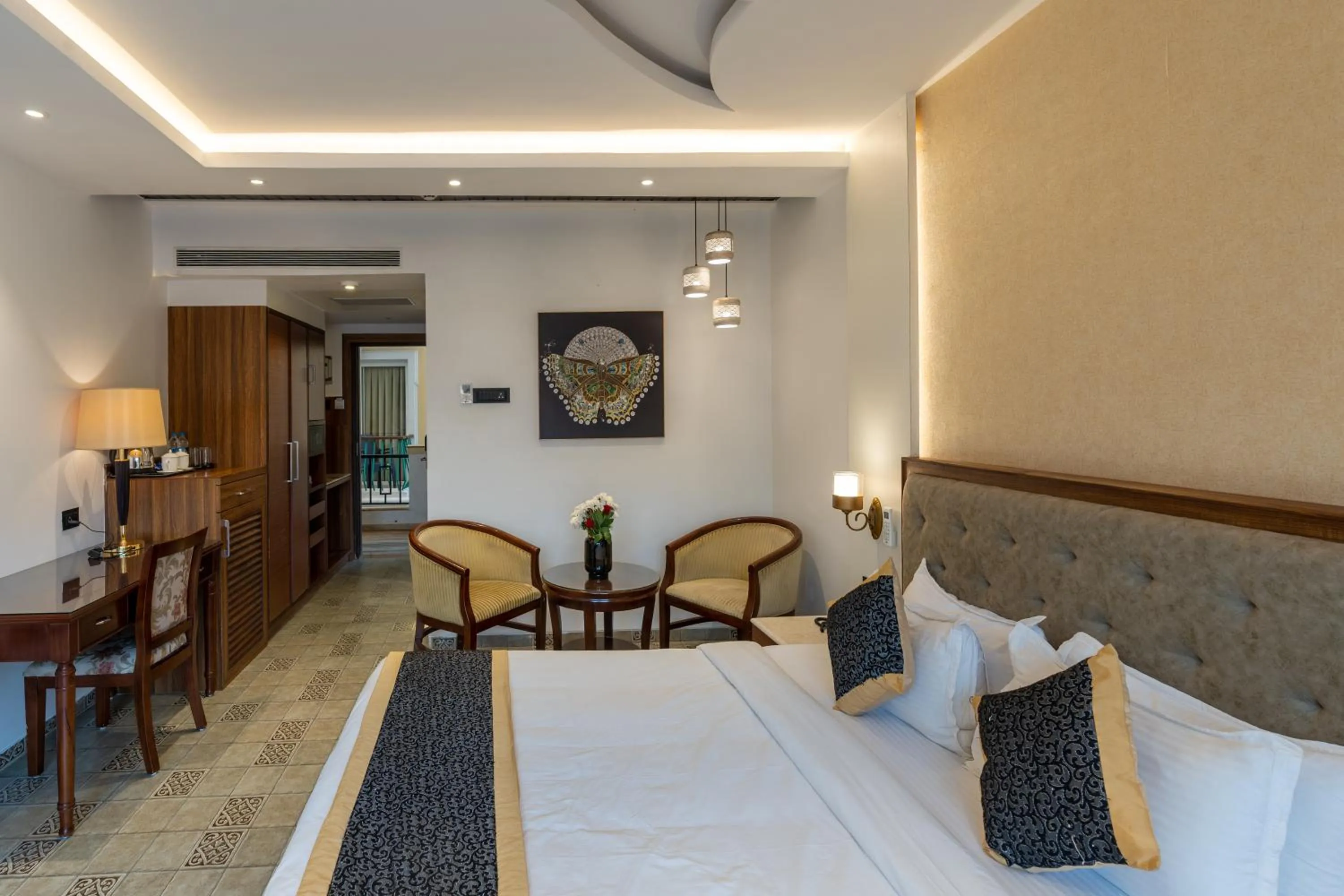 Bed in Alvorada Resort-3 Star Resort In Baga