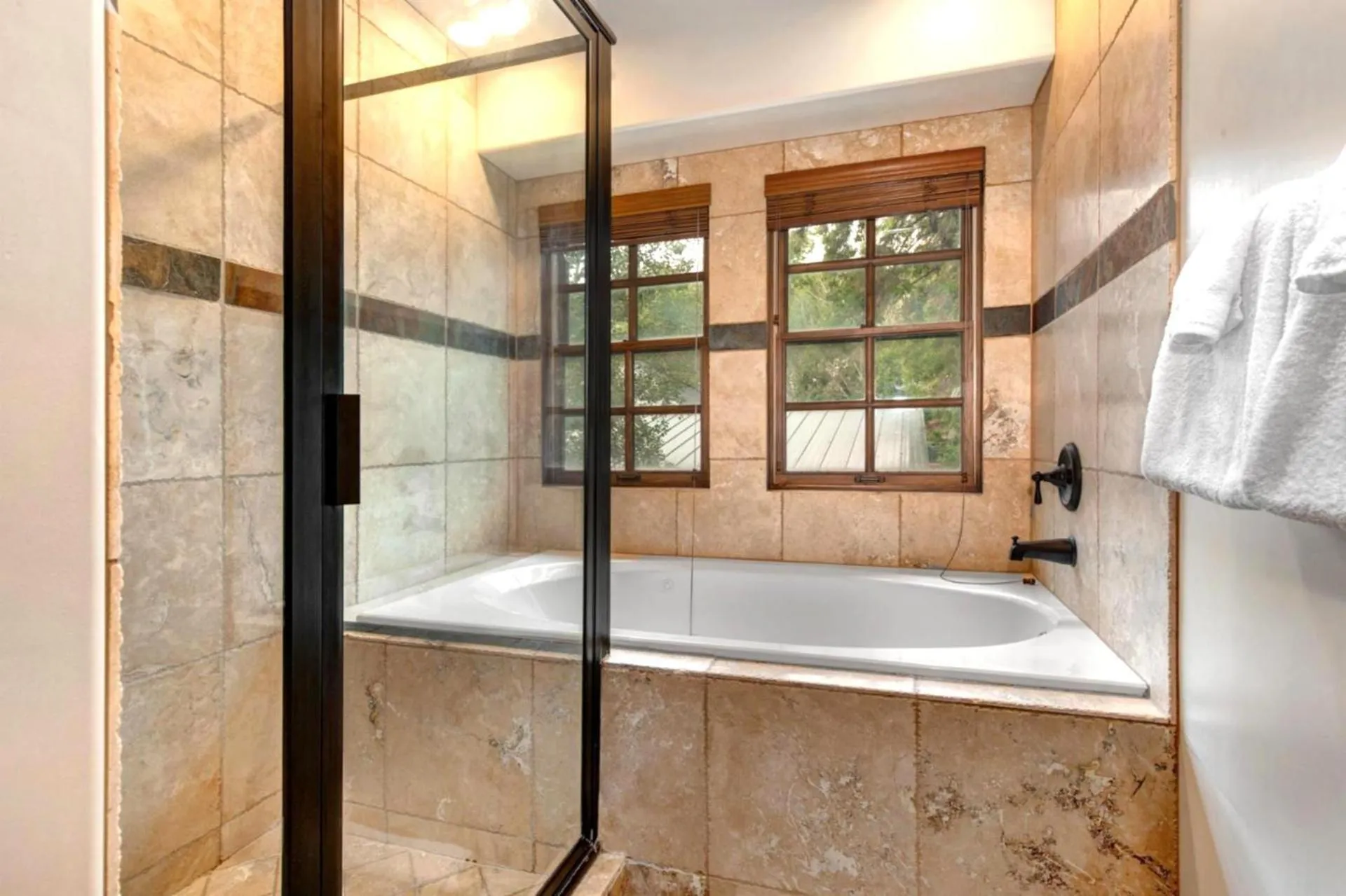 Bathroom in KBM Resorts Walk to Lifts and Main St Rent 1416 and 1418 Townhomes together Pri Hot tub PPS-1418