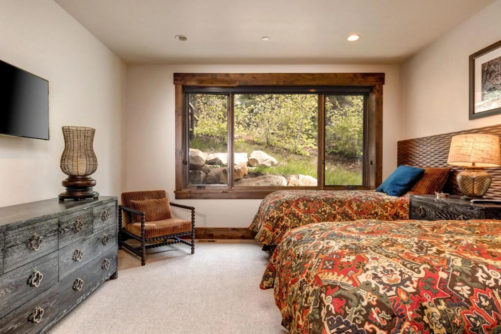 Bedroom, Bed in KBM Resorts Elegant Deer Valley Private Home Breathtaking views Elevator Gourmet Kitchen Hot Tub Gym PSD-2071