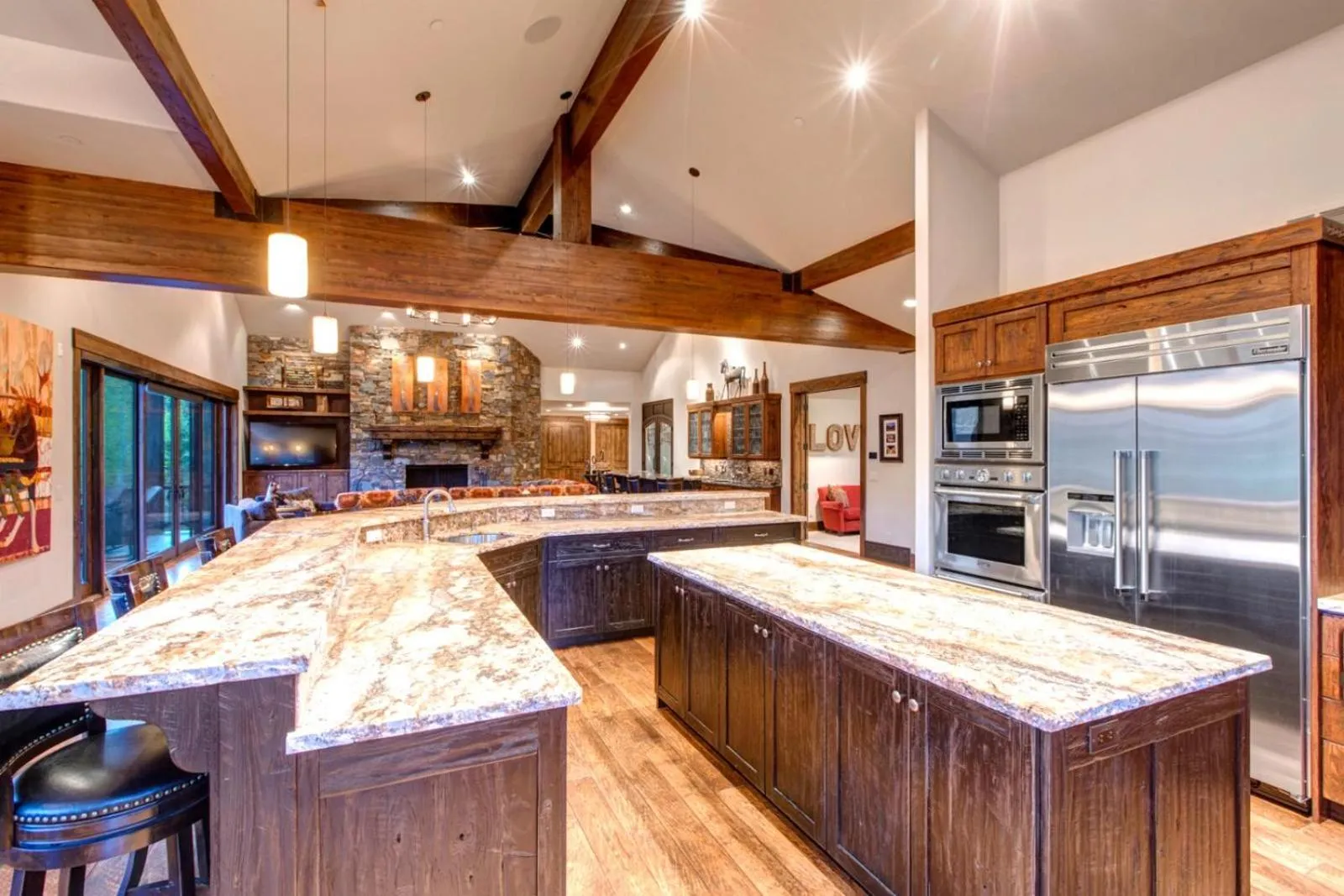 Kitchen or kitchenette in KBM Resorts Elegant Deer Valley Private Home Breathtaking views Elevator Gourmet Kitchen Hot Tub Gym PSD-2071