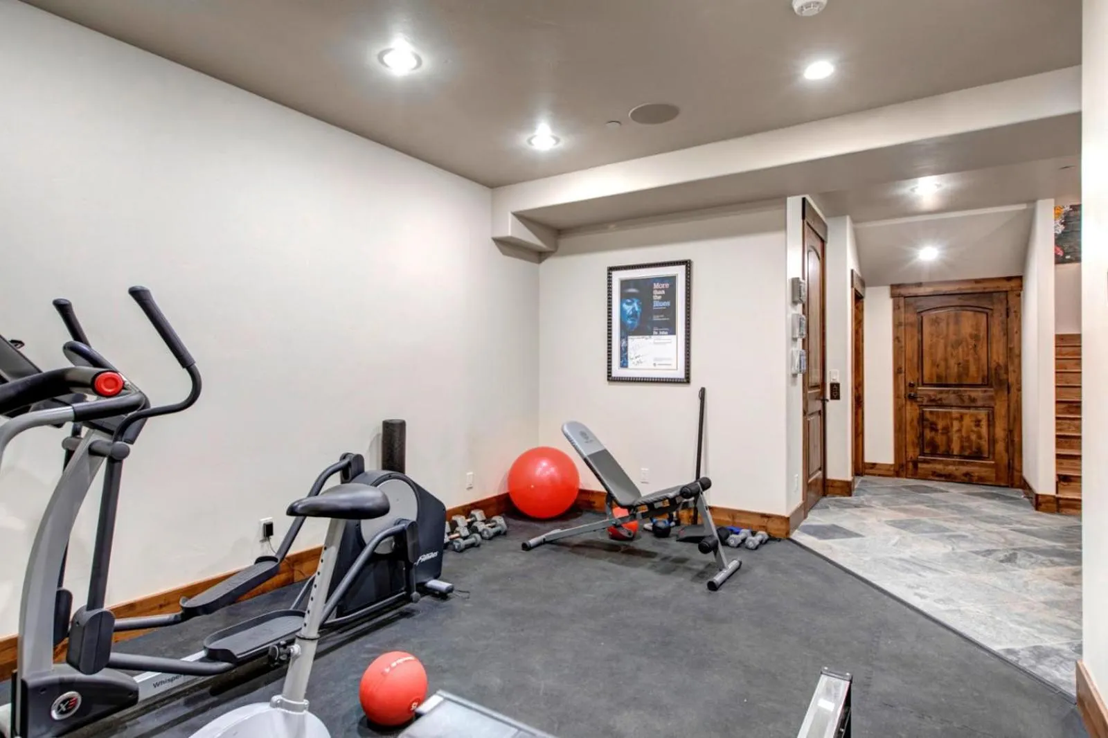 Fitness centre/facilities in KBM Resorts Elegant Deer Valley Private Home Breathtaking views Elevator Gourmet Kitchen Hot Tub Gym PSD-2071
