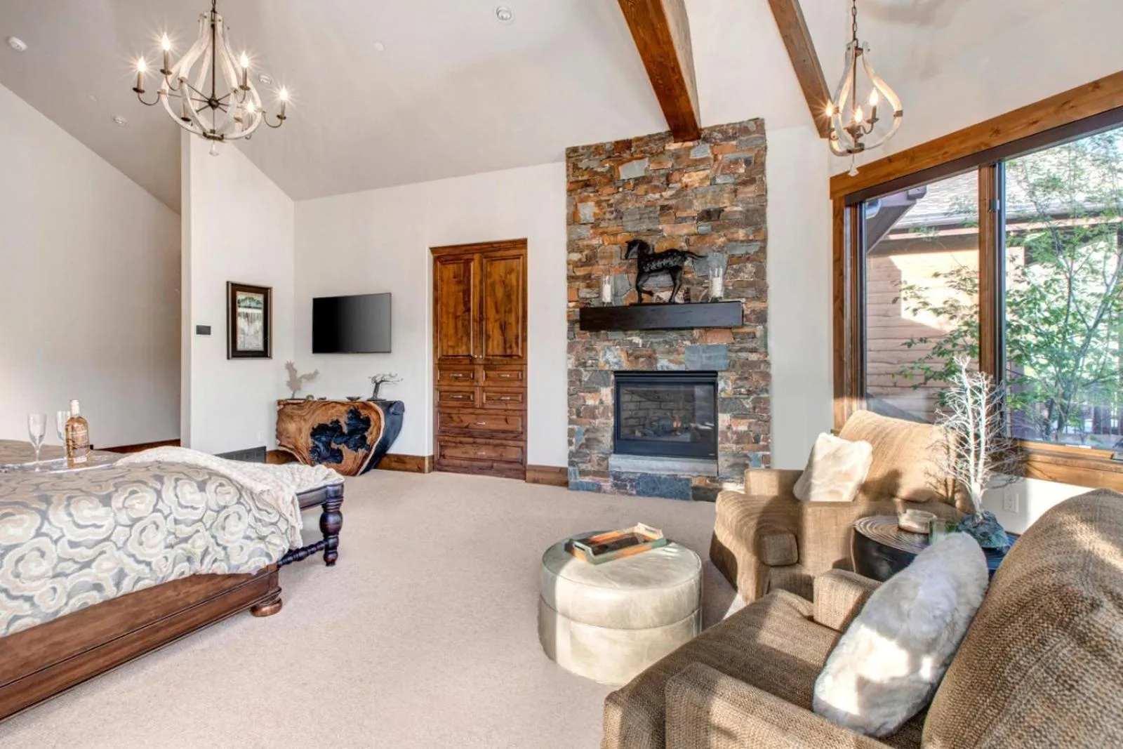 Bedroom in KBM Resorts Elegant Deer Valley Private Home Breathtaking views Elevator Gourmet Kitchen Hot Tub Gym PSD-2071