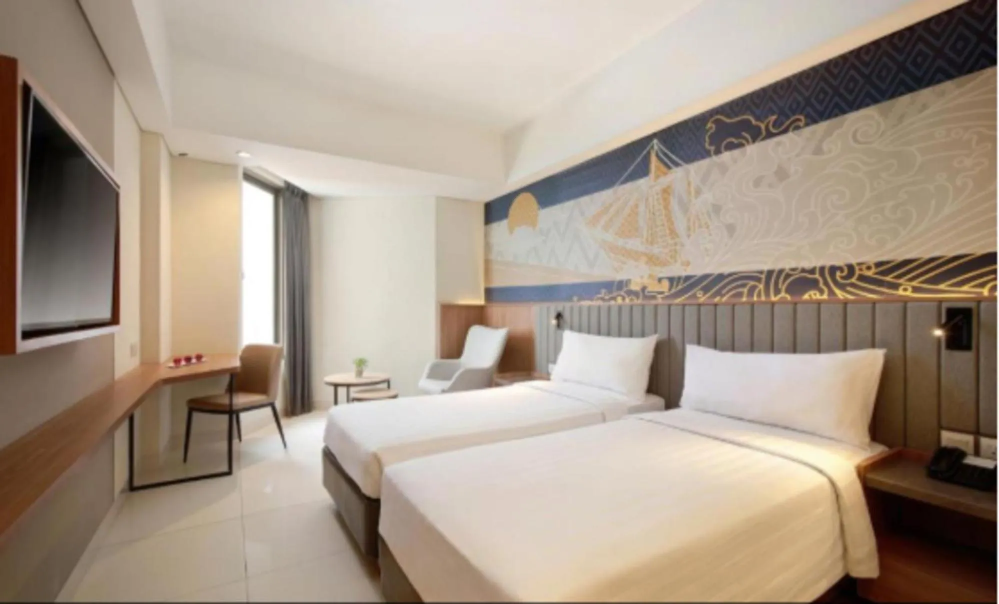 Bedroom, Bed in Aston Inn Pantai Losari Makassar