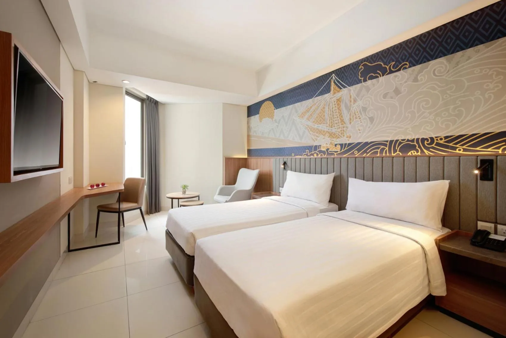 Bedroom, Bed in favehotel - Pantai Losari Makassar