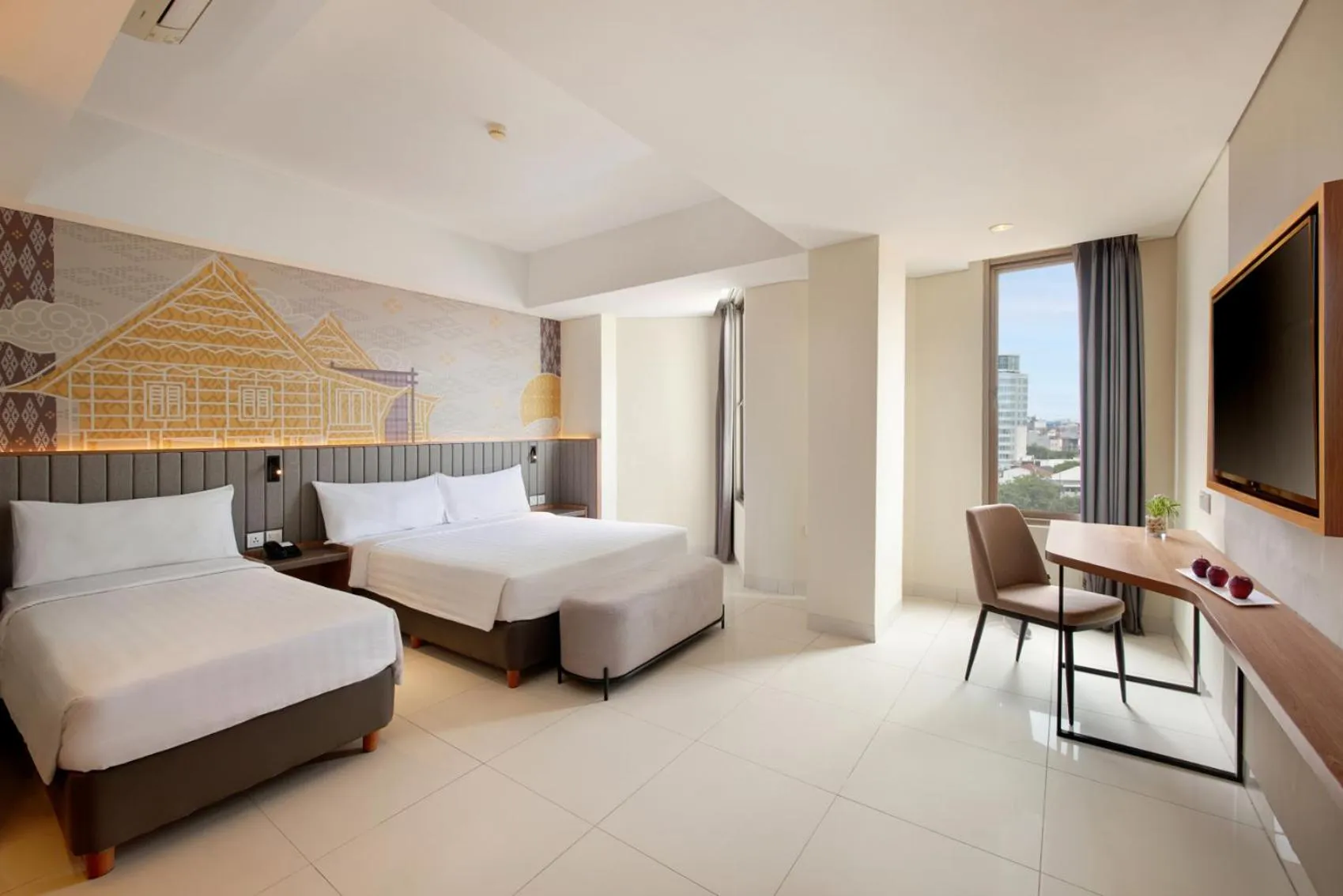 Bedroom, Bed in favehotel - Pantai Losari Makassar