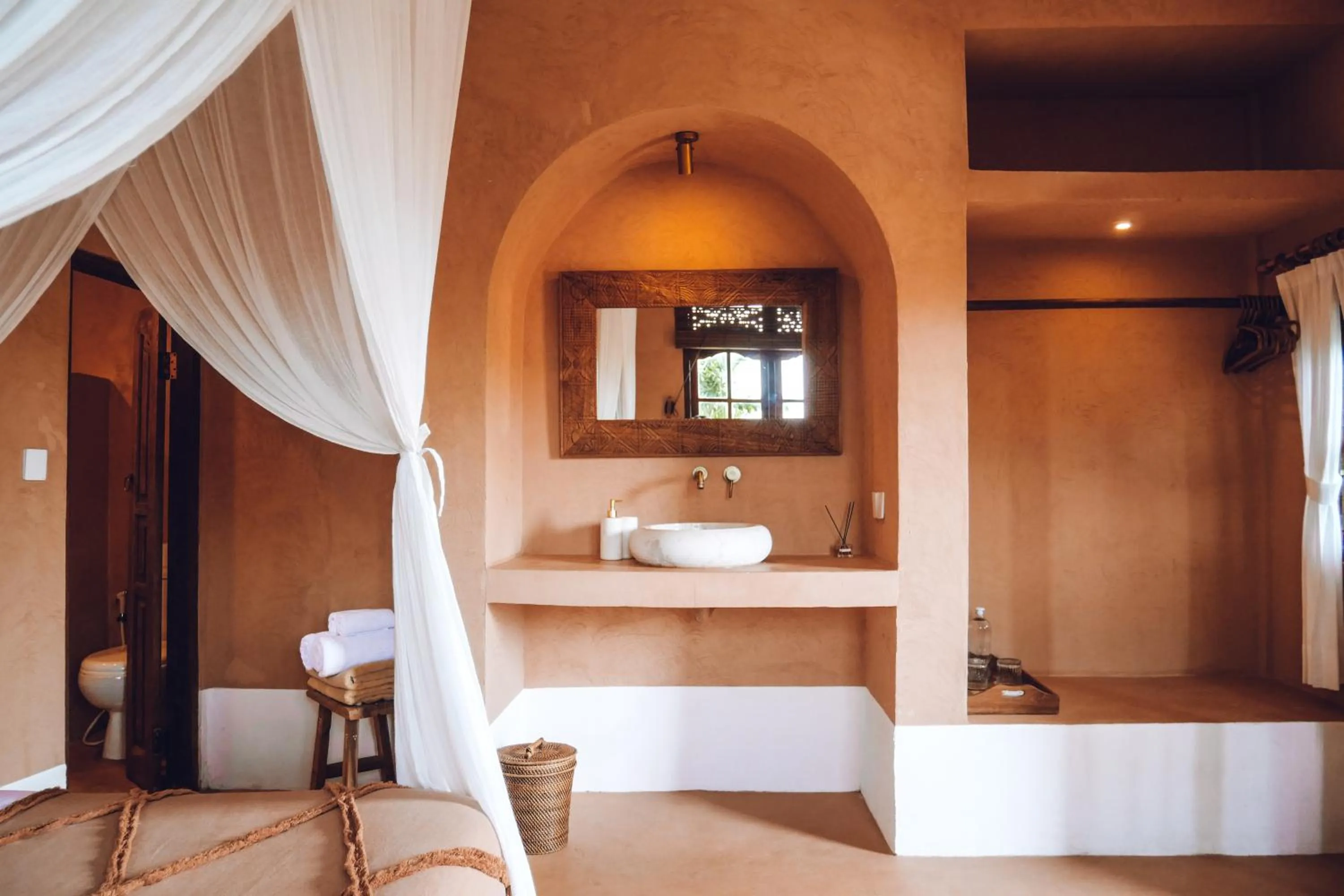 Bed in Terra Cottages Bali