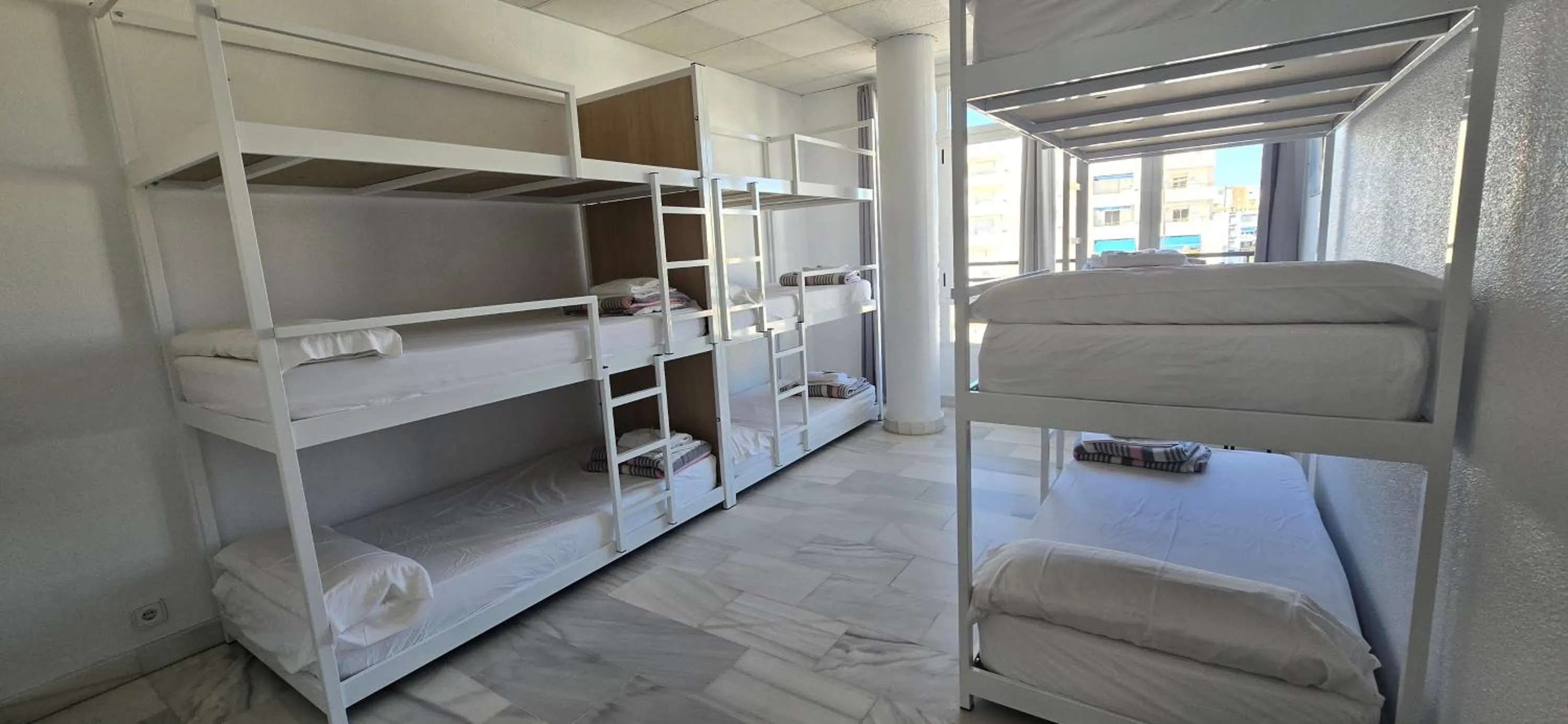 Bed in Albergue Club Náutico de Águilas