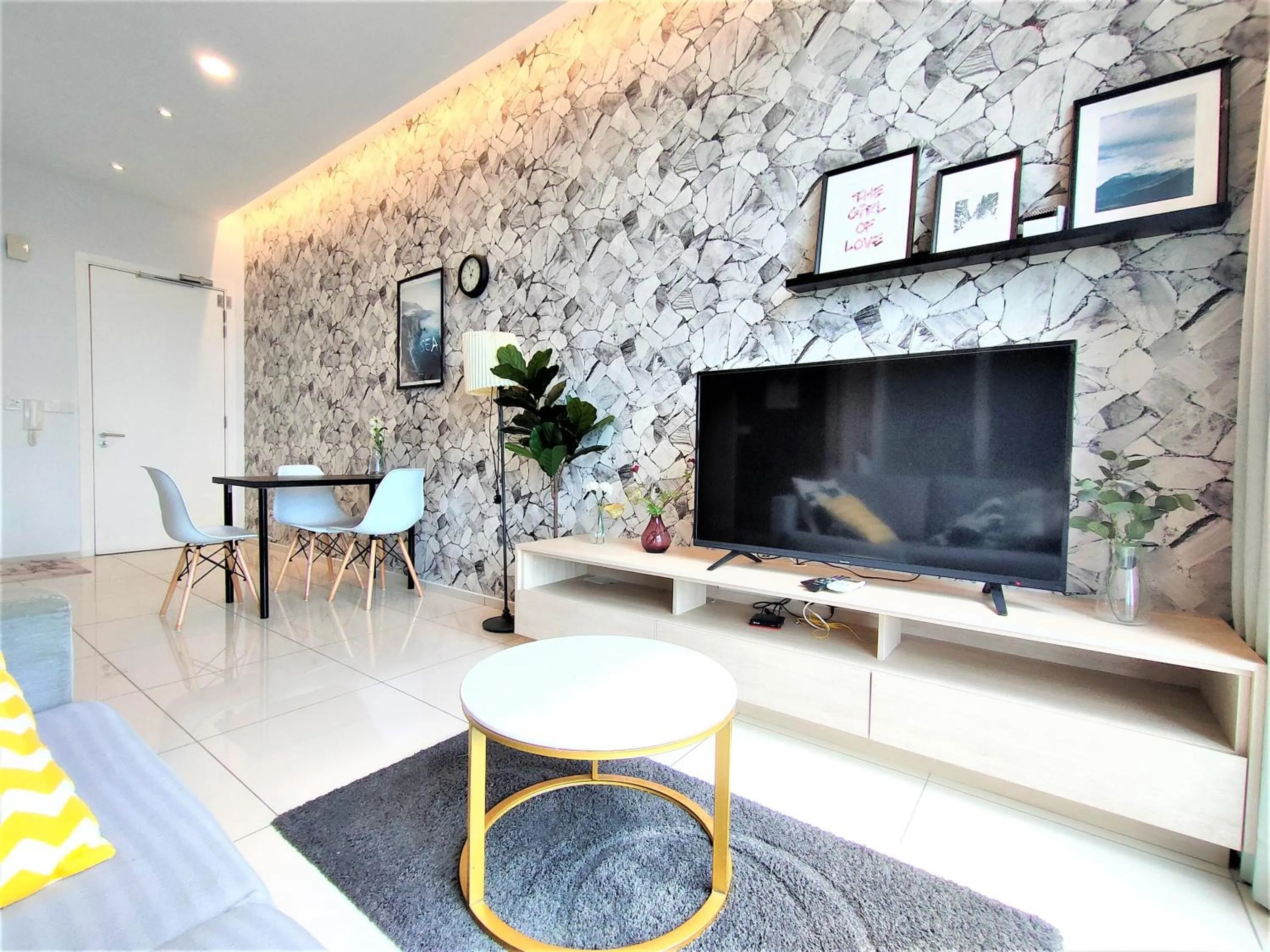 Living room in Infini Suites@ The Robertson Bukit Bintang