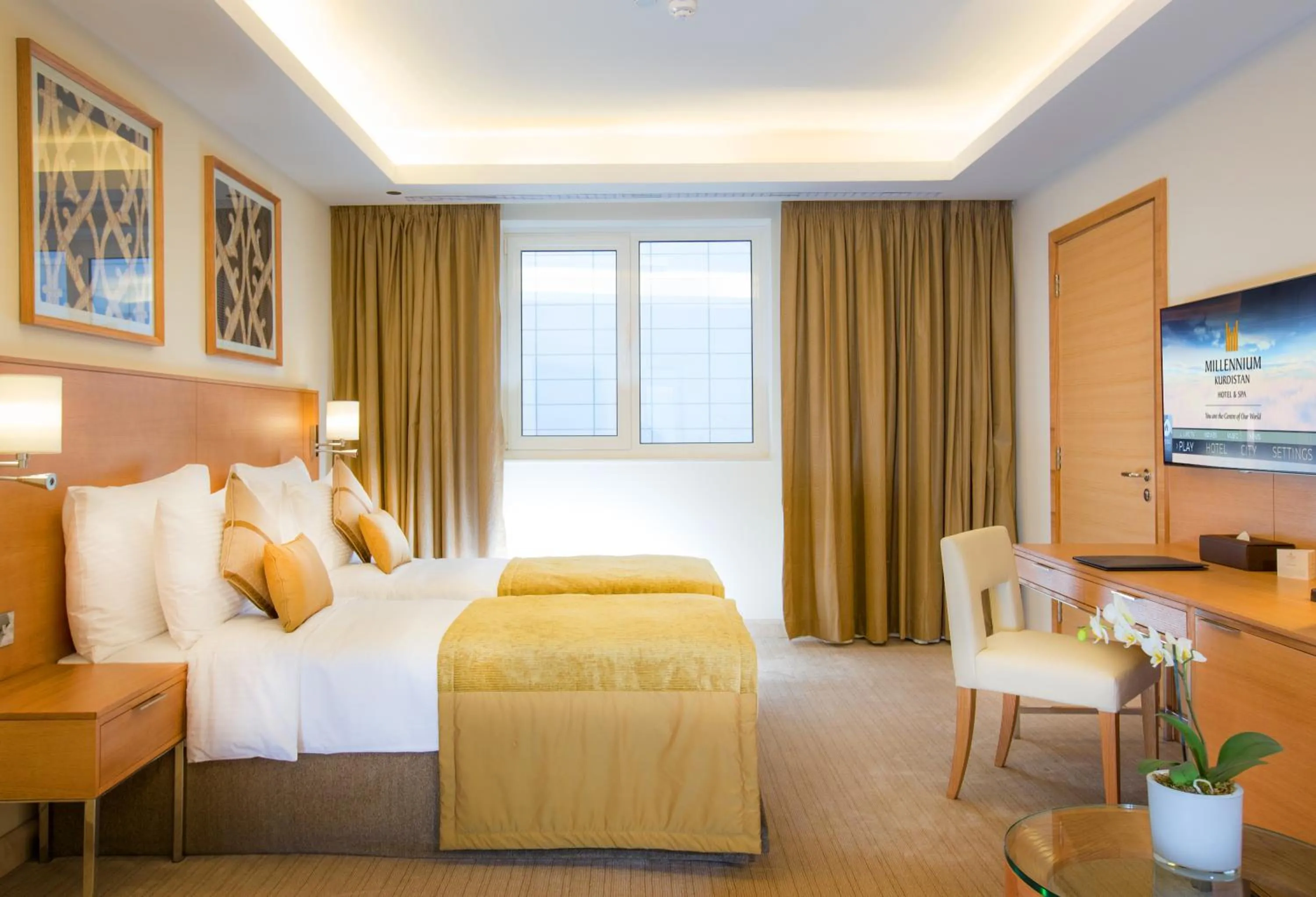 Photo of the whole room, Bed in Millennium Kurdistan Hotel & Spa