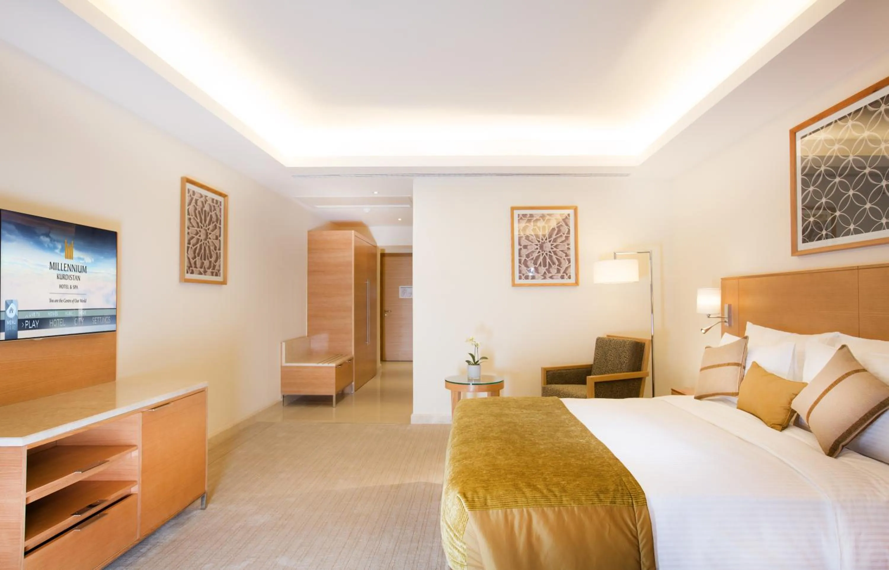 Photo of the whole room, Bed in Millennium Kurdistan Hotel & Spa