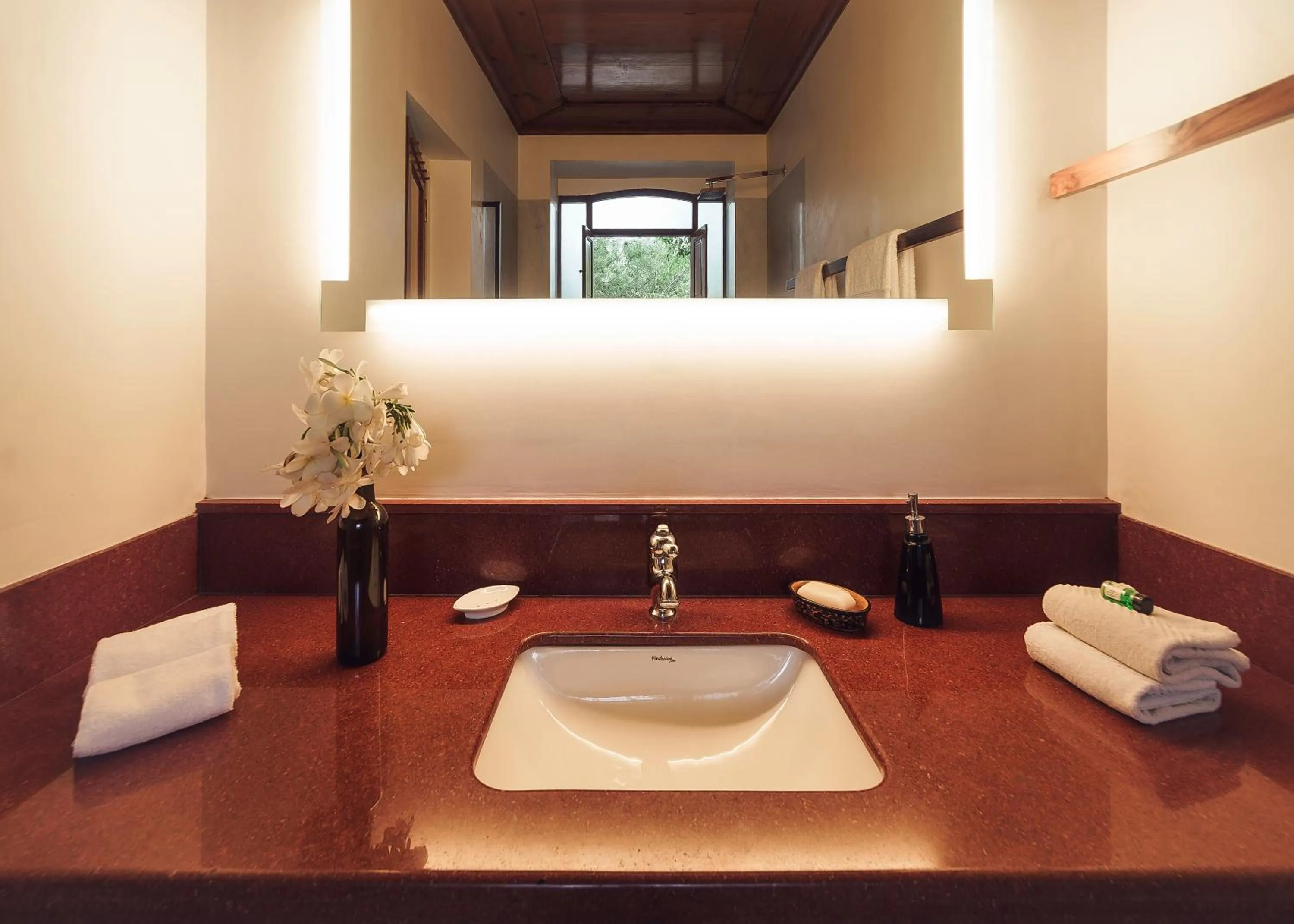 Bathroom in PushkarOrganic - Lux farm resort with pool