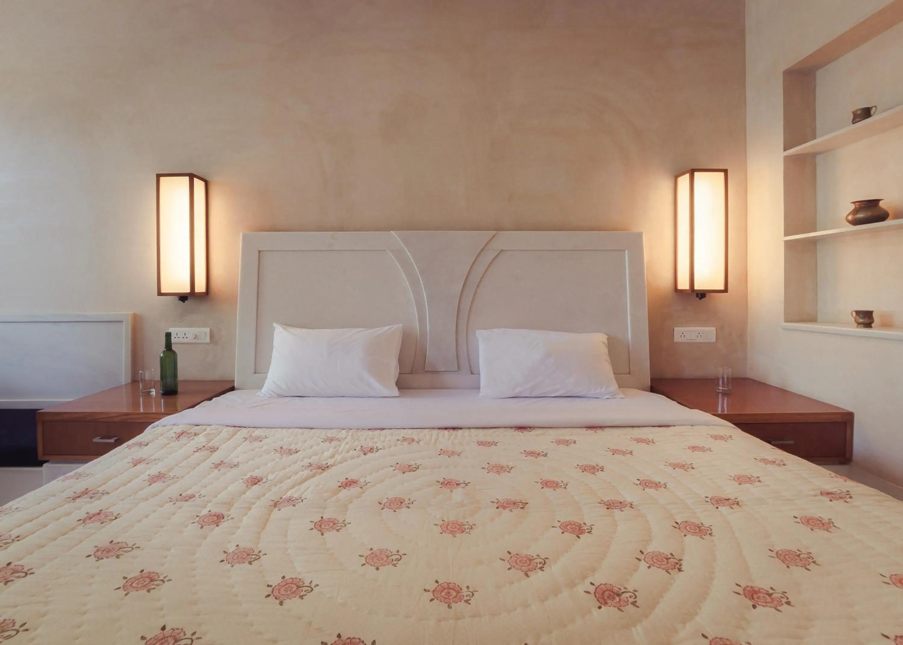 Bed in PushkarOrganic - Lux farm resort with pool