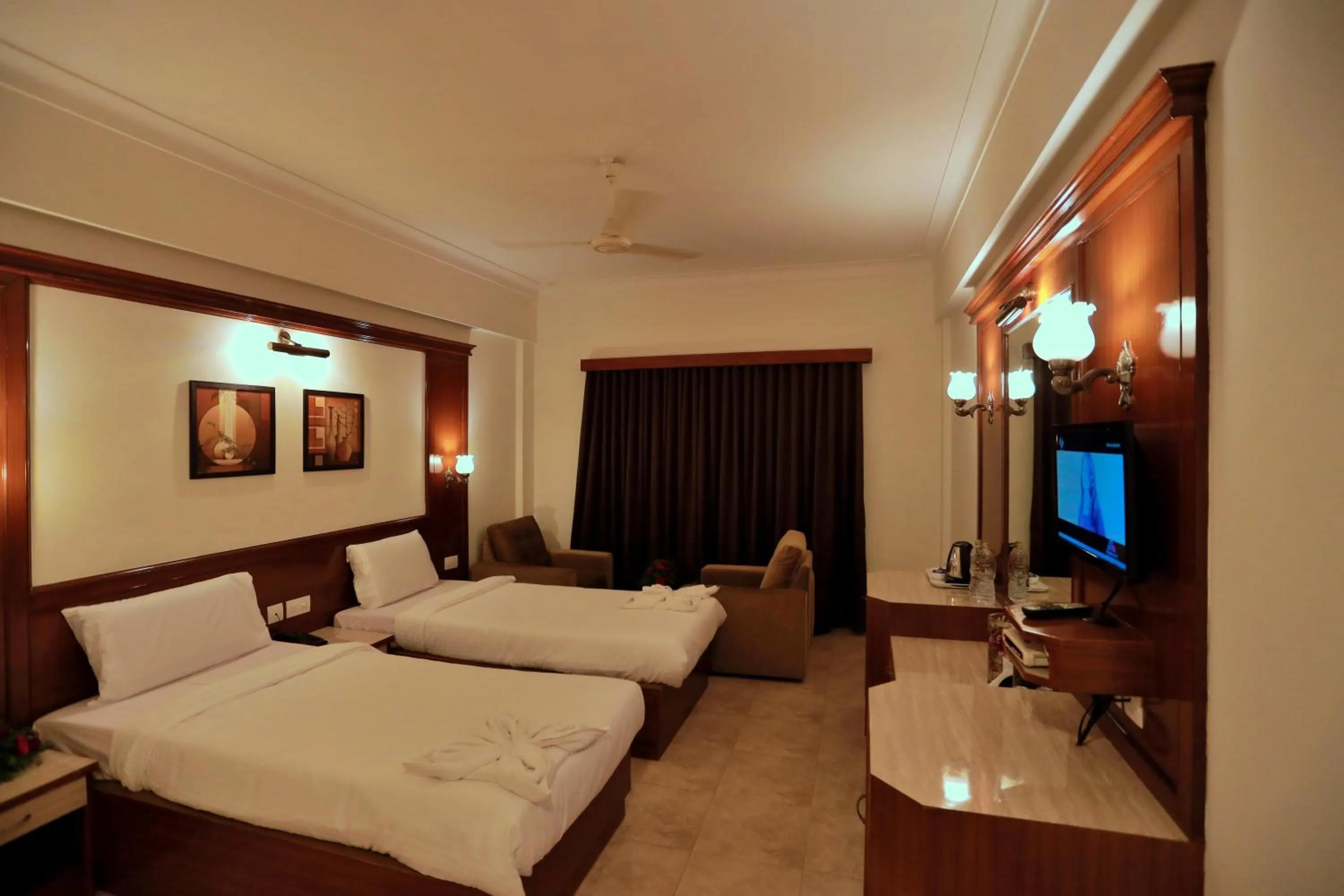 Bed in Hotel Edassery Mansion