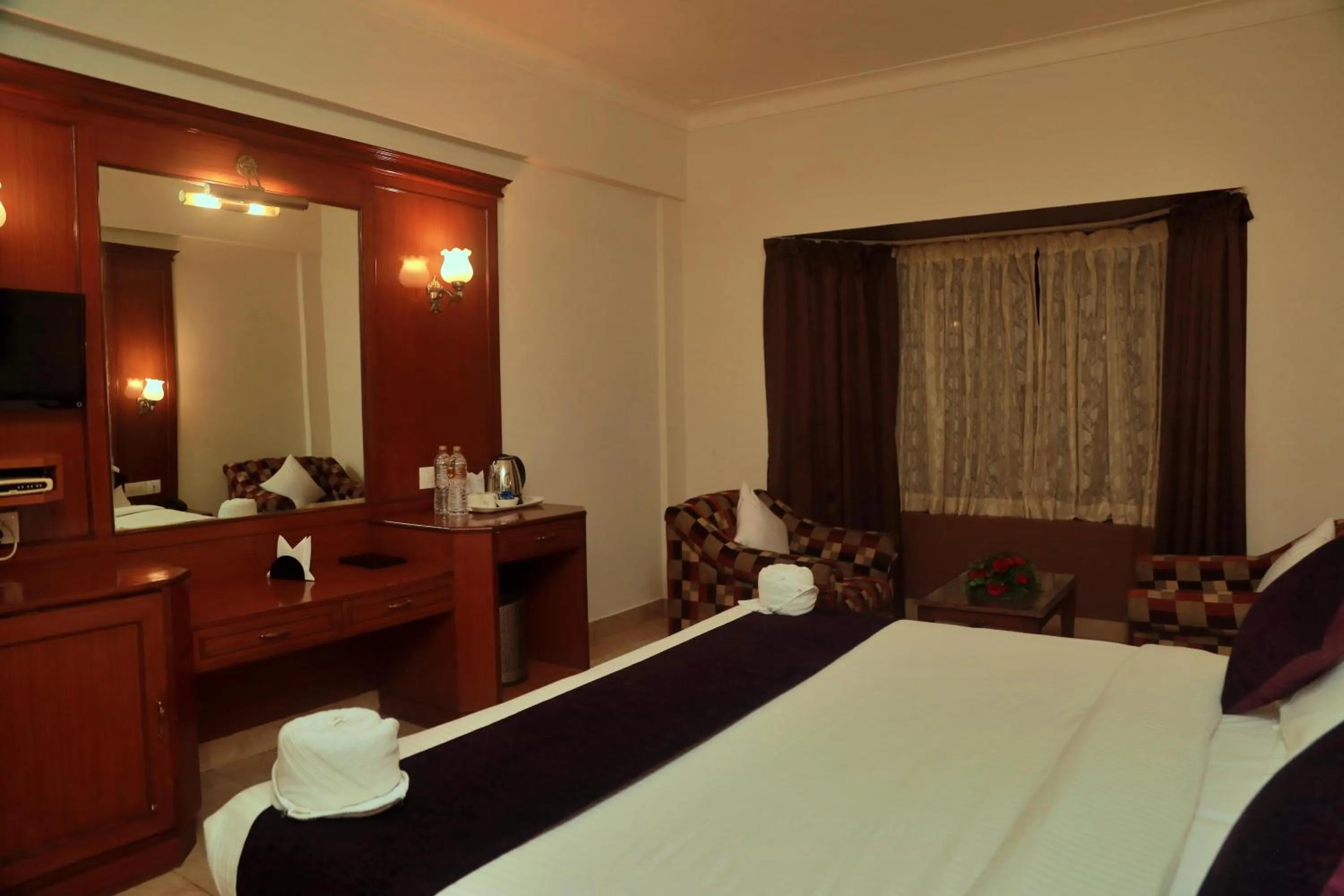 Bed in Hotel Edassery Mansion