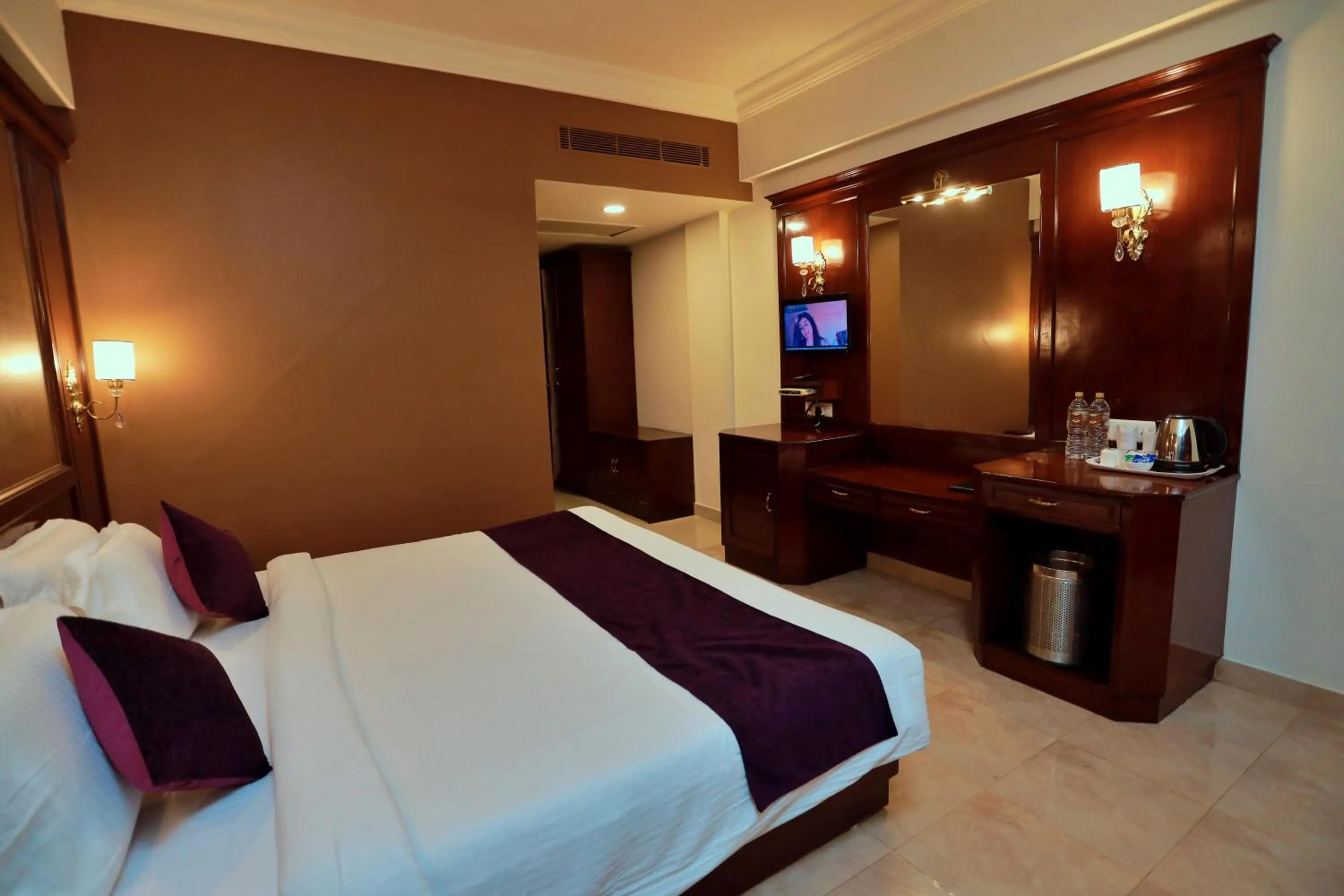 Bed in Hotel Edassery Mansion