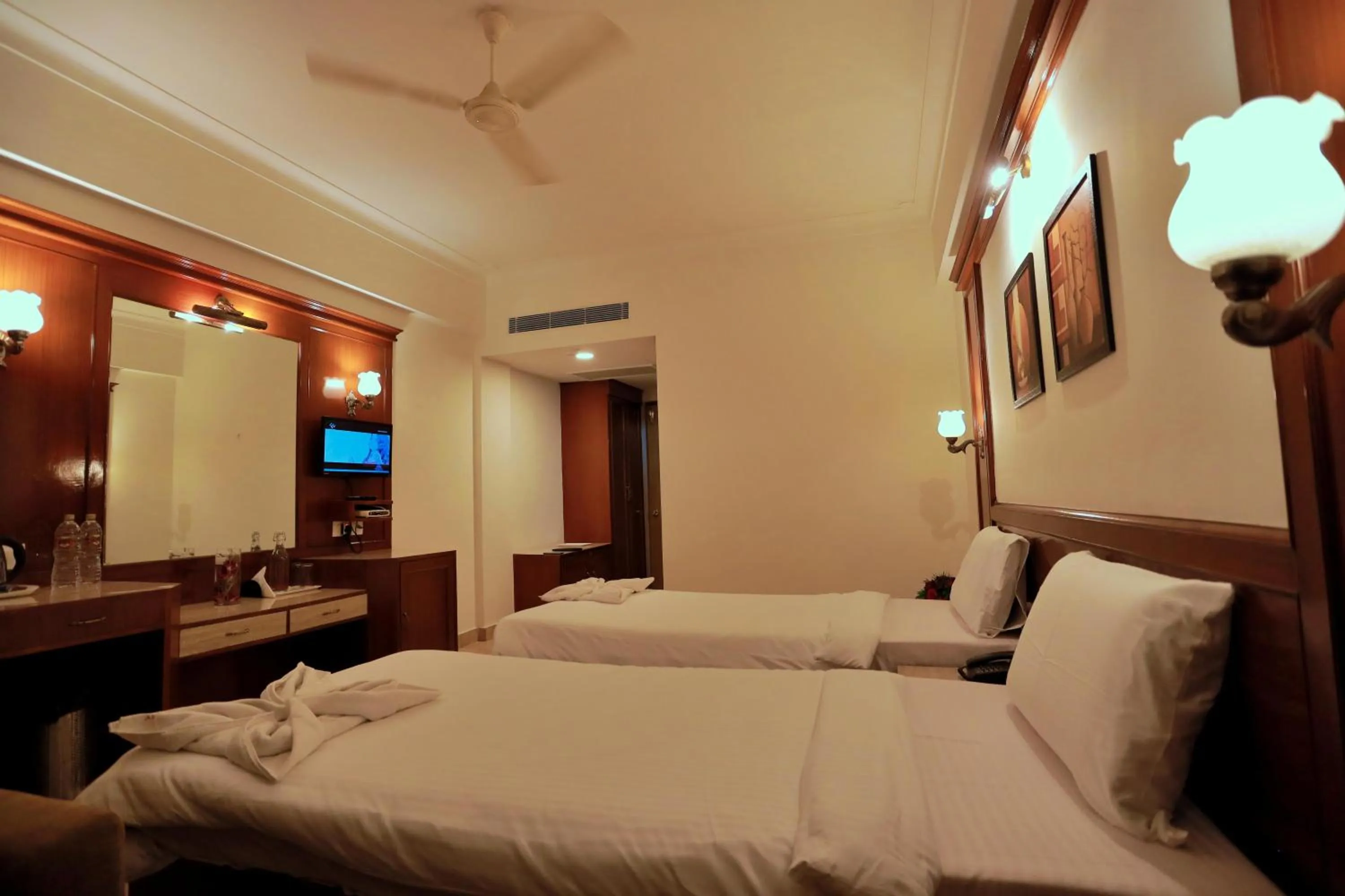 Bed in Hotel Edassery Mansion