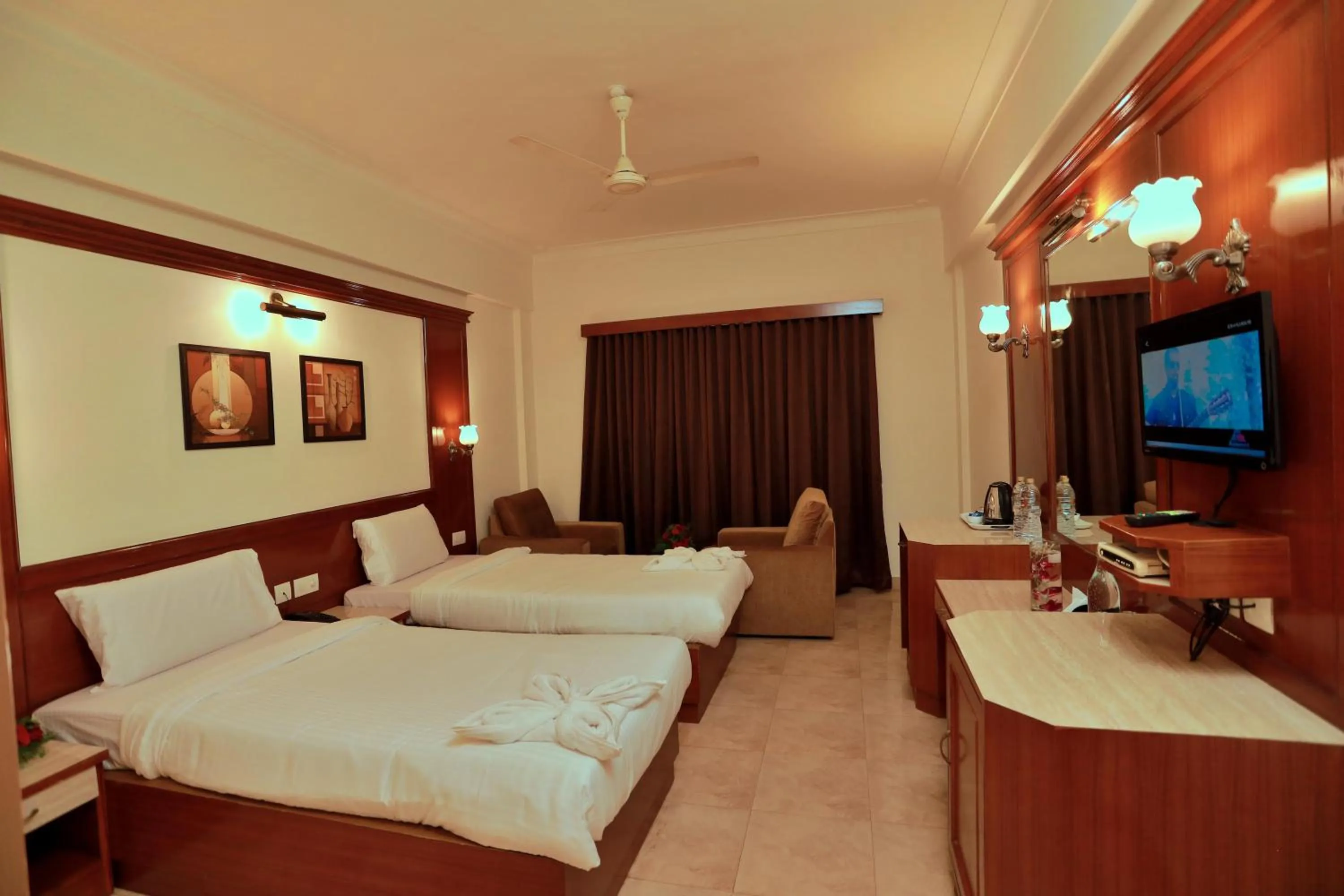 Bed in Hotel Edassery Mansion