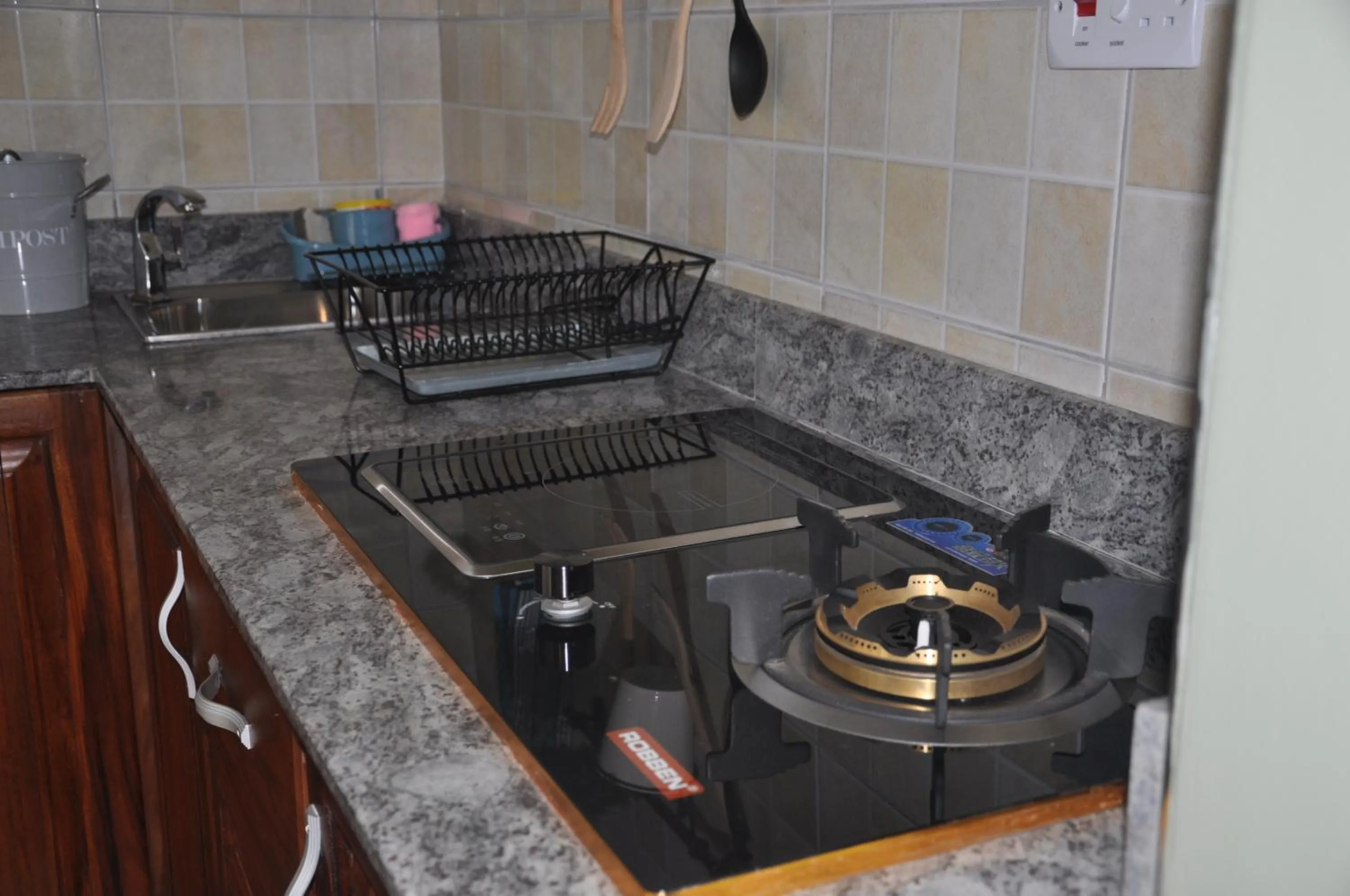 Kitchen or kitchenette in Home Bliss Hotel- Fort portal Uganda