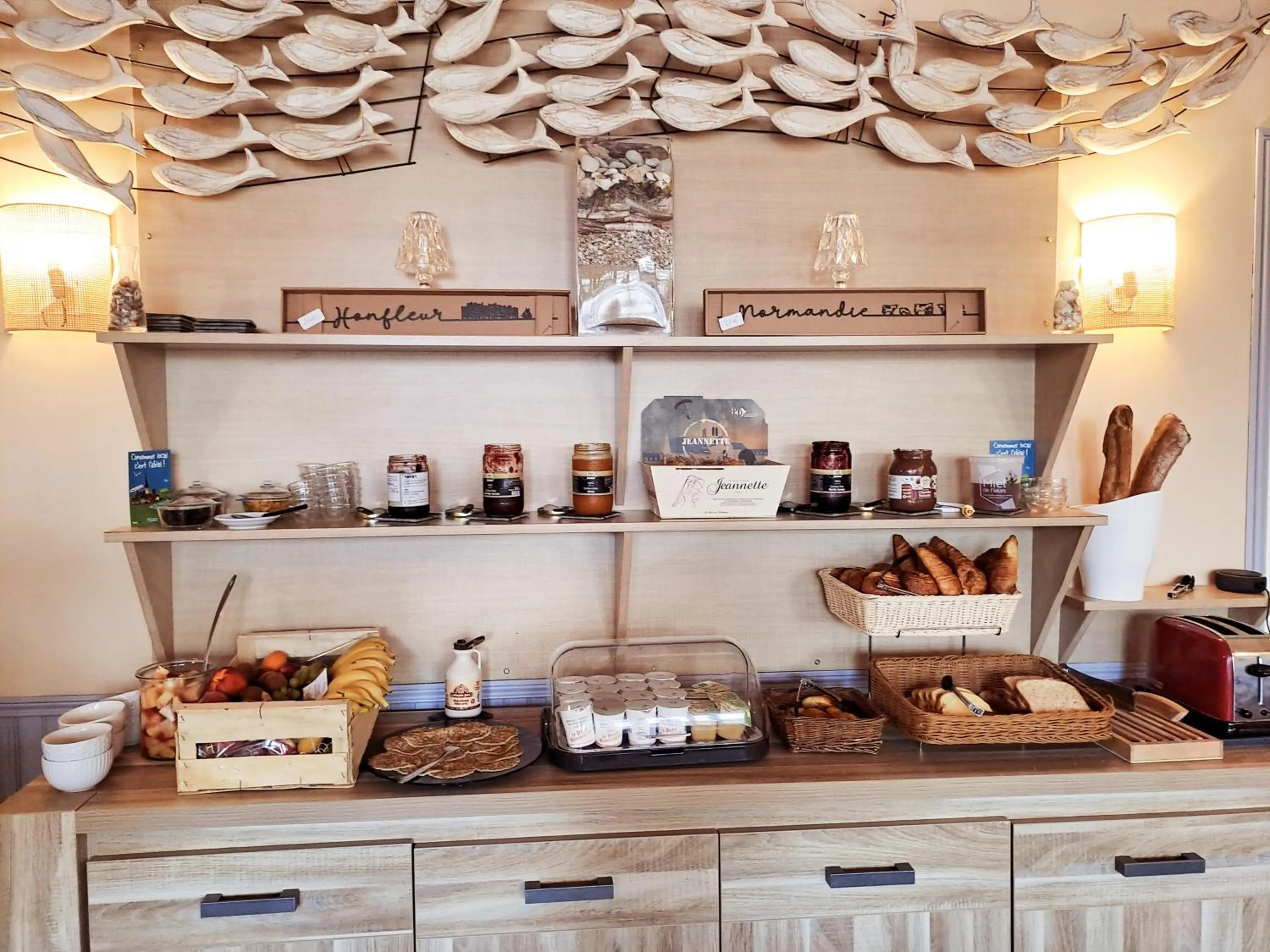 Buffet breakfast in Hôtel De La Mer - Deauville Blonville - Boutique Hôtel de charme vue Mer ou Campagne - Accès direct plage