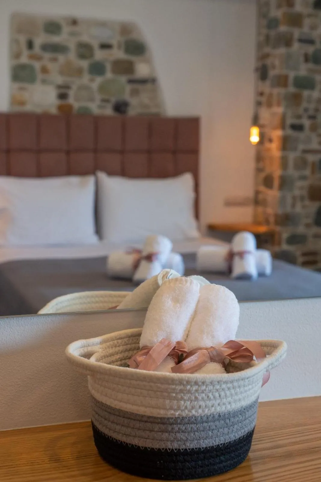 Bed in Aelia Mount Suites