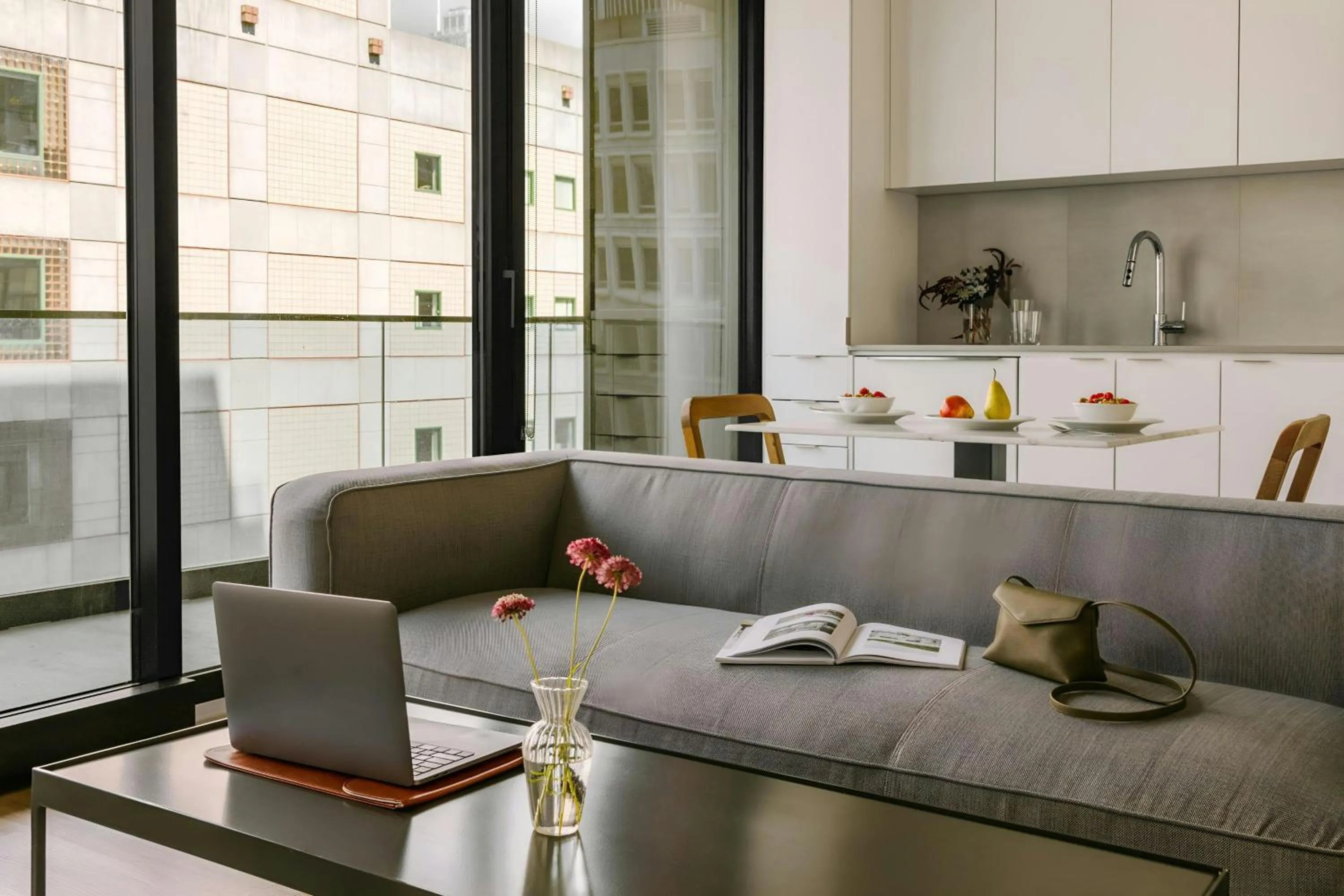 Living room in Sonder by Marriott Bonvoy Maisonneuve Apartments Downtown